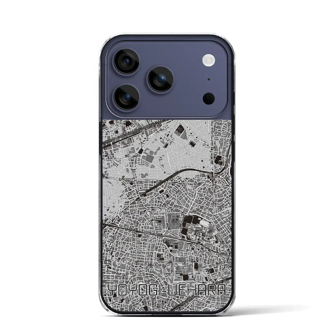 【代々木上原(東京都)】地図柄iPhoneケース(クリアタイプ)
