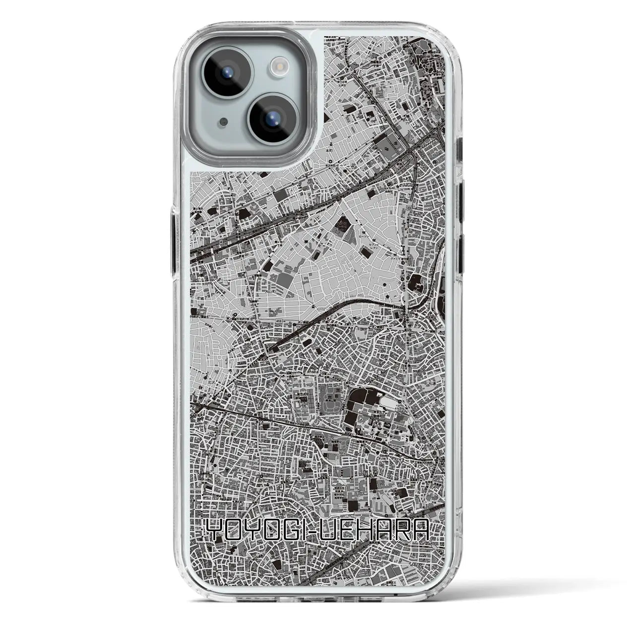 【代々木上原(東京都)】地図柄iPhoneケース(MagSafeタイプ)