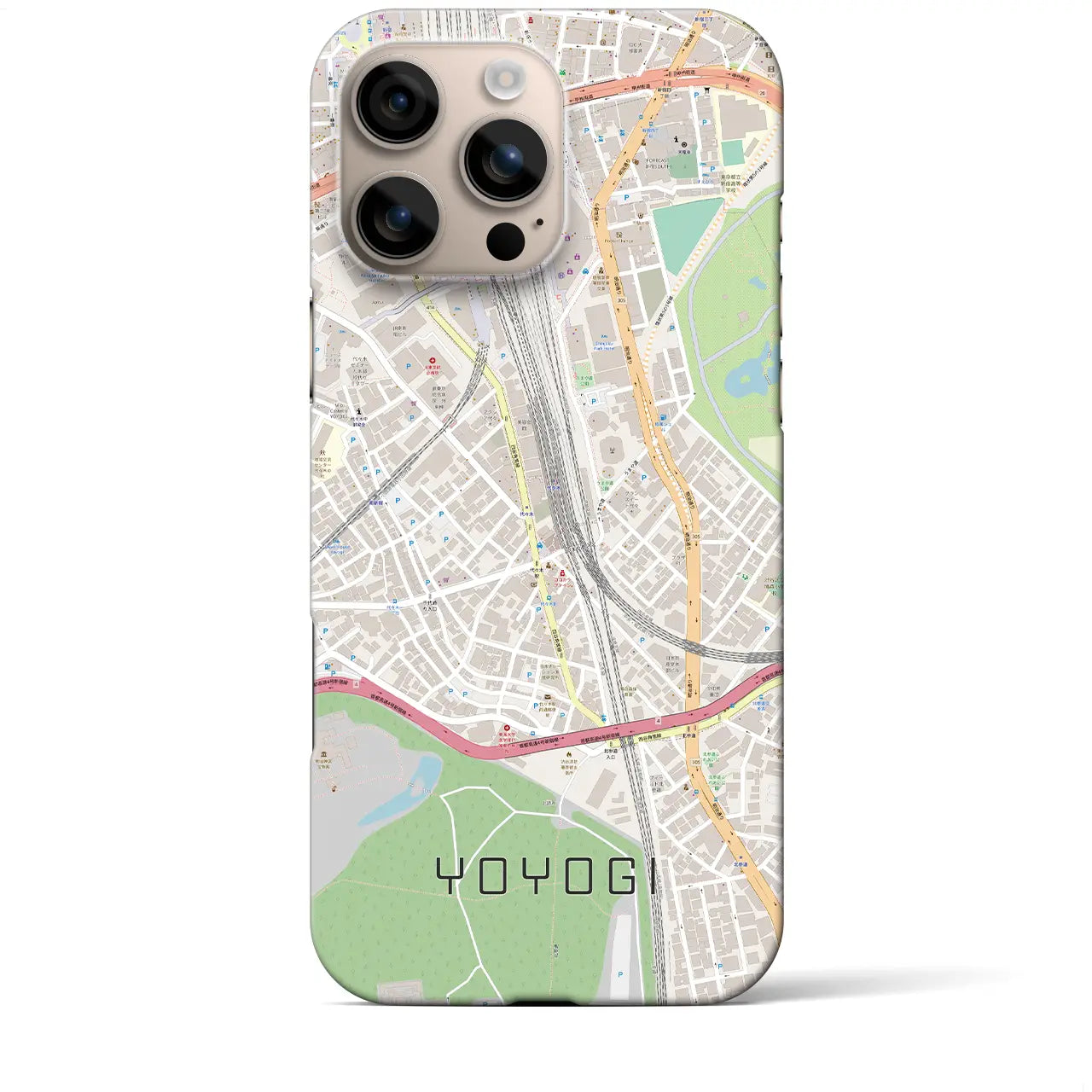 【代々木2(東京都)】地図柄iPhoneケース(バックカバータイプ)