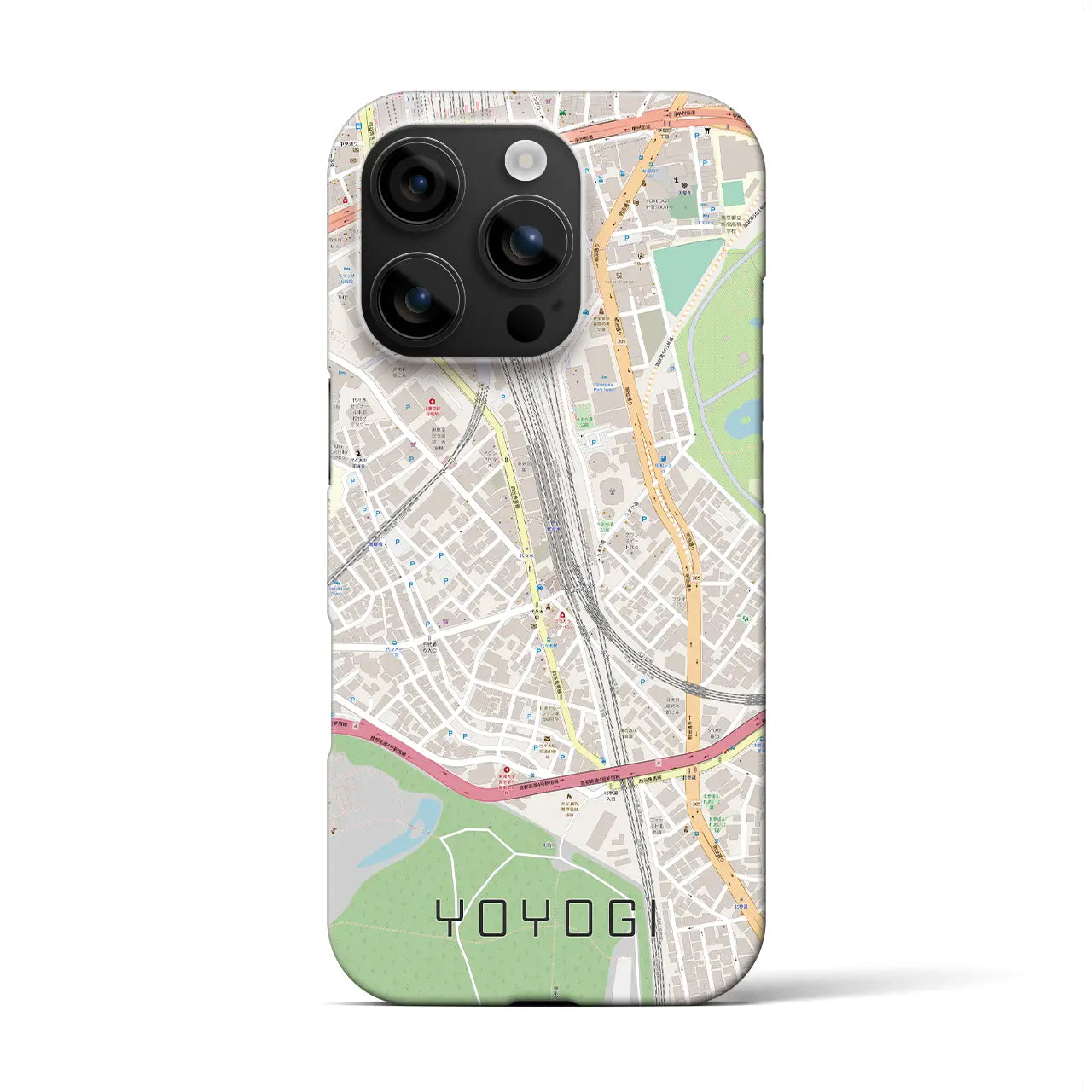【代々木2(東京都)】地図柄iPhoneケース(バックカバータイプ)