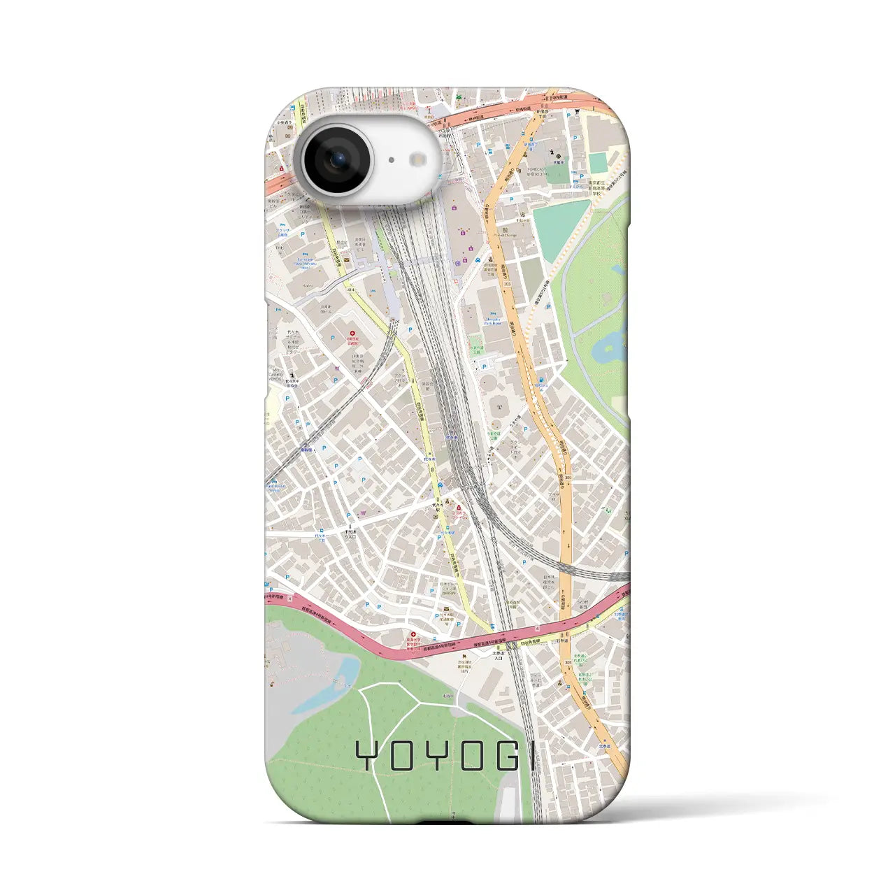 【代々木2(東京都)】地図柄iPhoneケース(バックカバータイプ)