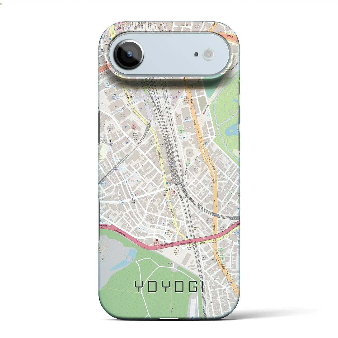 【代々木2(東京都)】地図柄iPhoneケース(バックカバータイプ)