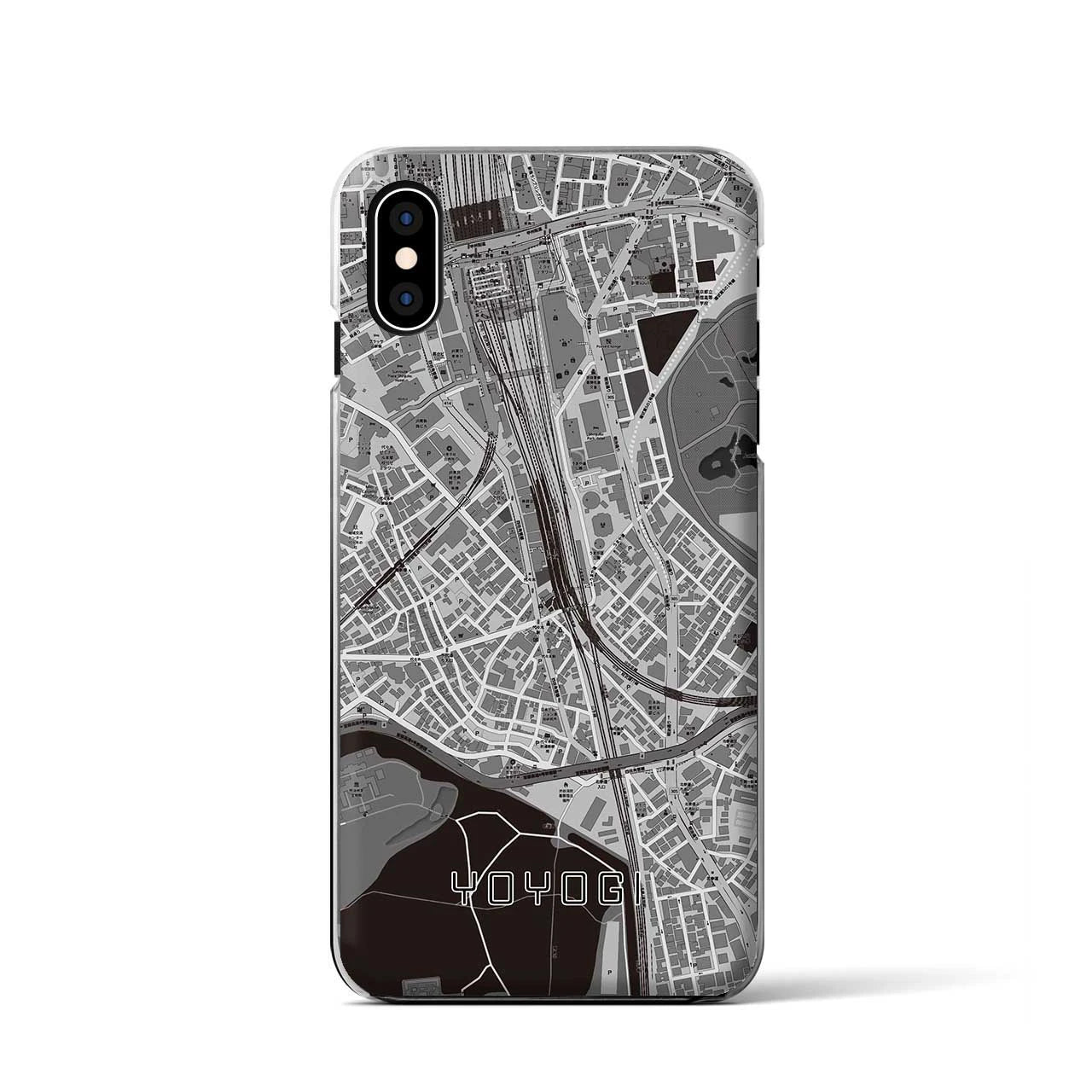 【代々木2(東京都)】地図柄iPhoneケース(クリアタイプ)