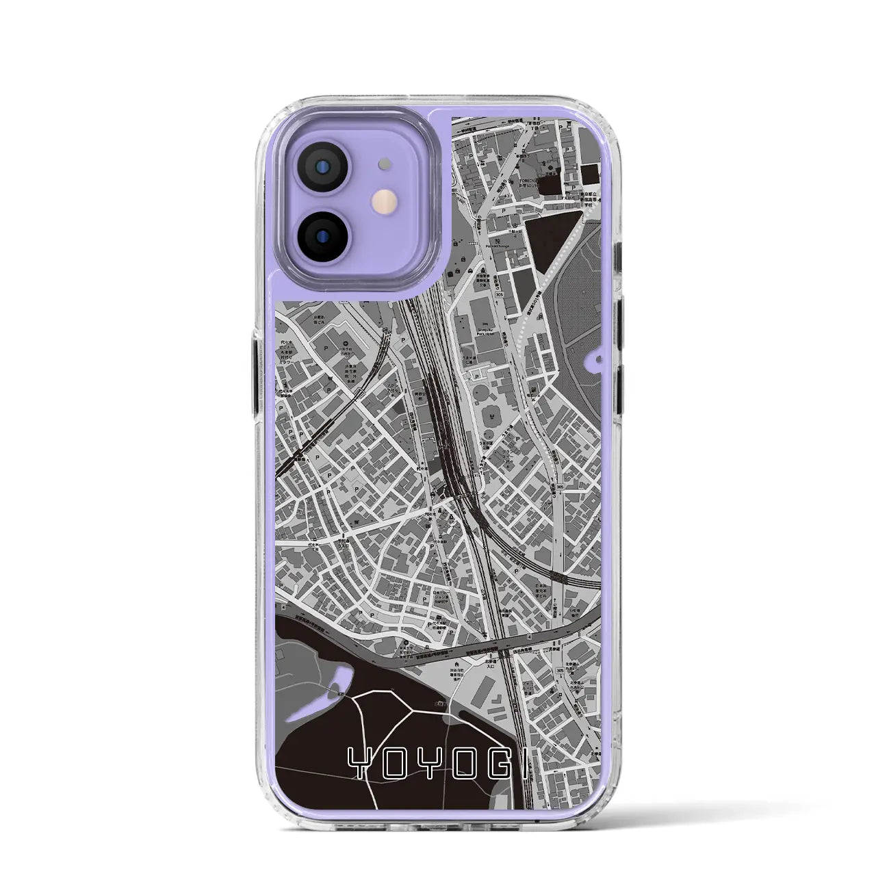 【代々木2(東京都)】地図柄iPhoneケース(MagSafeタイプ)