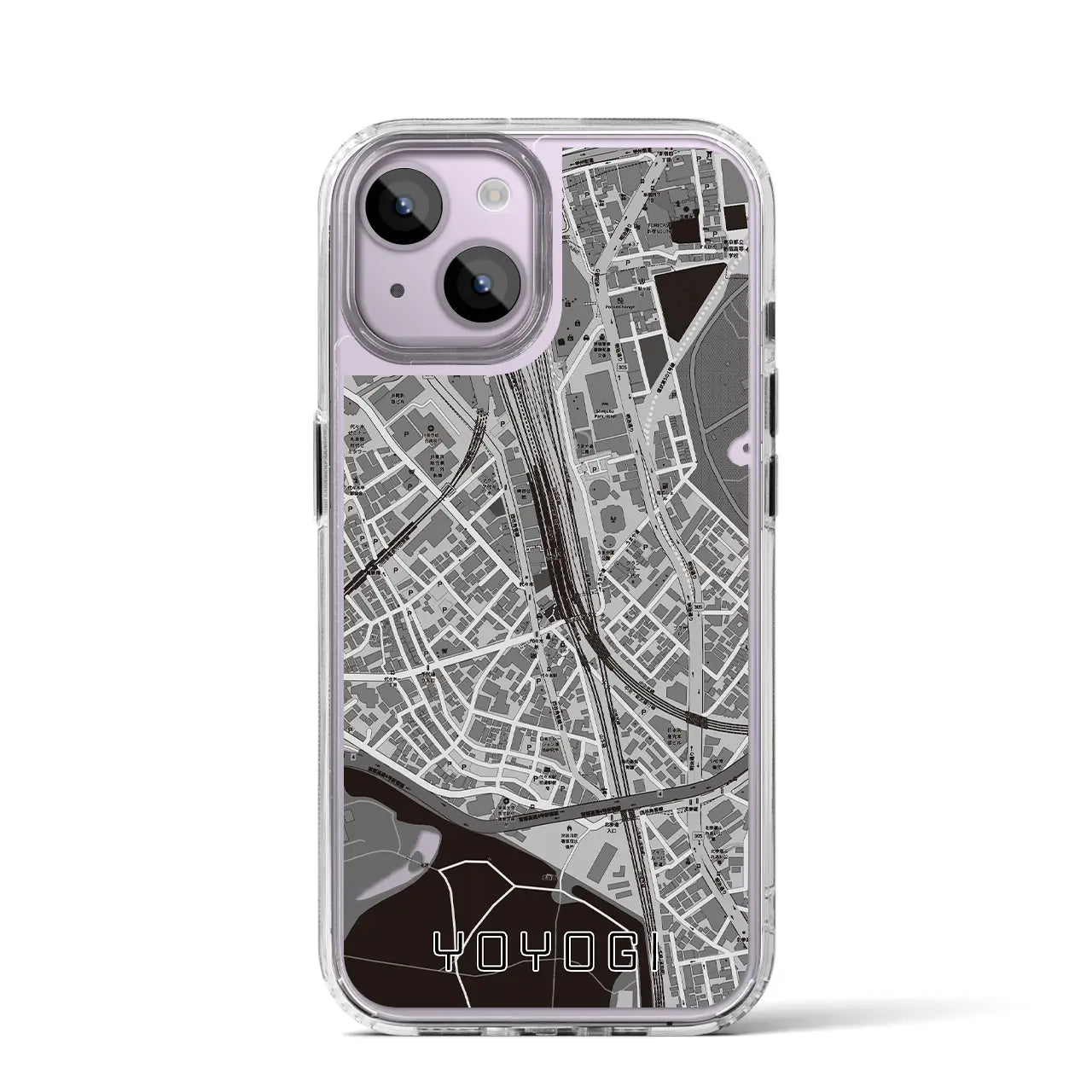 【代々木2(東京都)】地図柄iPhoneケース(MagSafeタイプ)