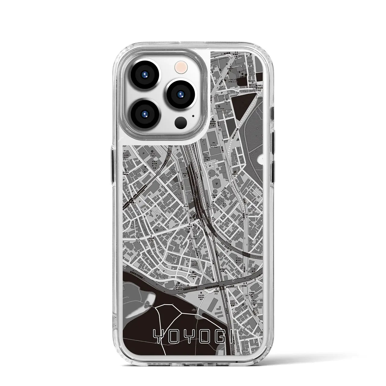 【代々木2(東京都)】地図柄iPhoneケース(MagSafeタイプ)