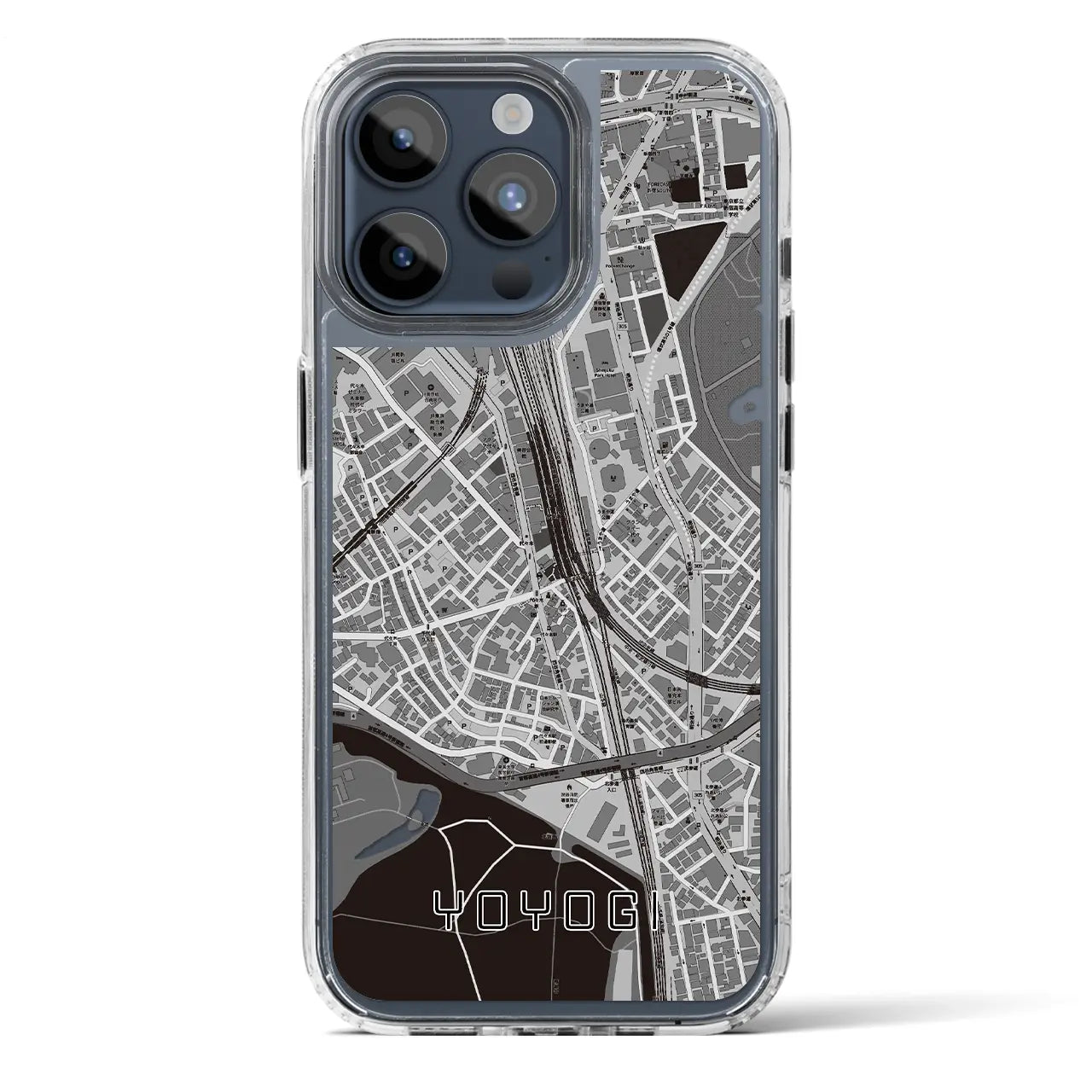 【代々木2(東京都)】地図柄iPhoneケース(MagSafeタイプ)