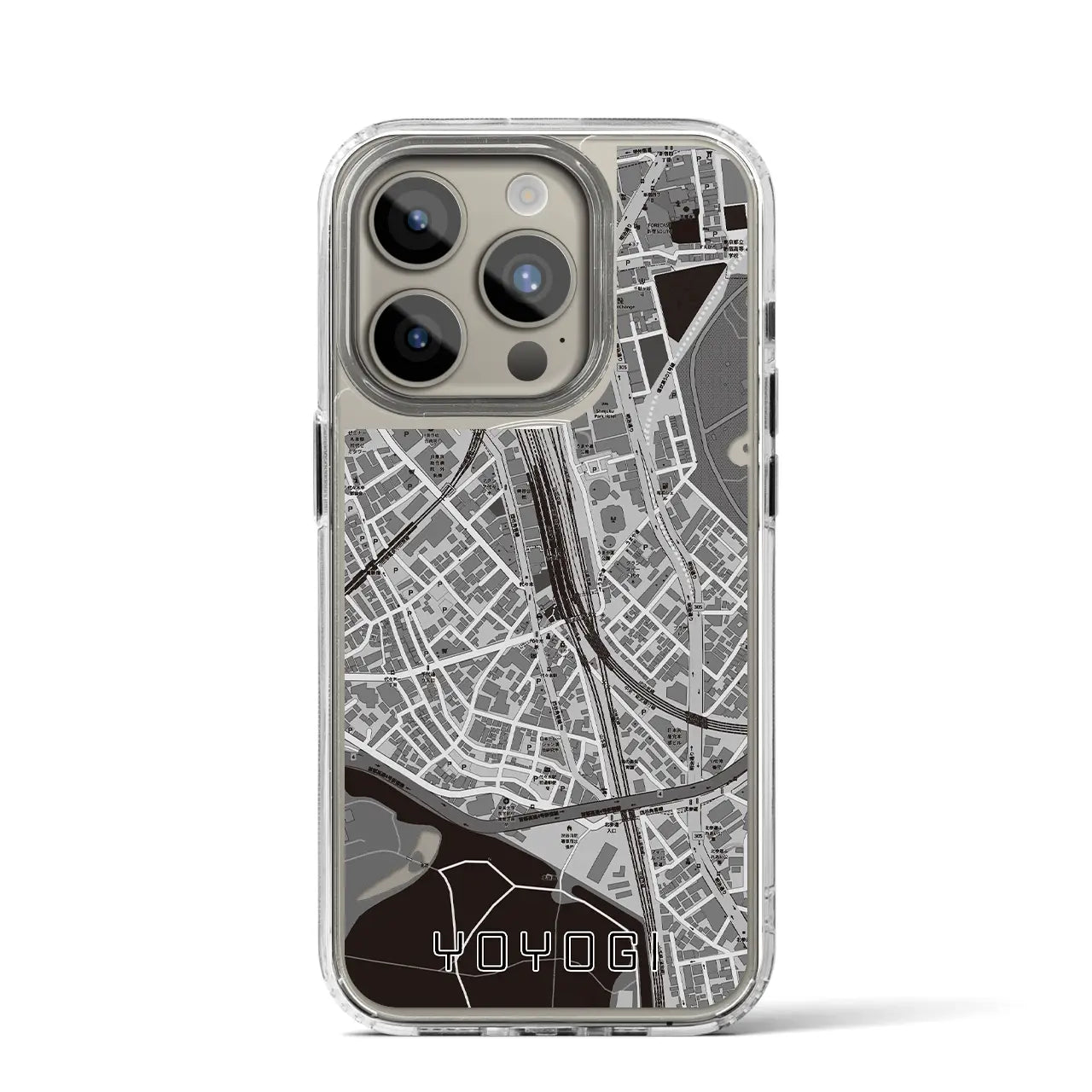 【代々木2(東京都)】地図柄iPhoneケース(MagSafeタイプ)