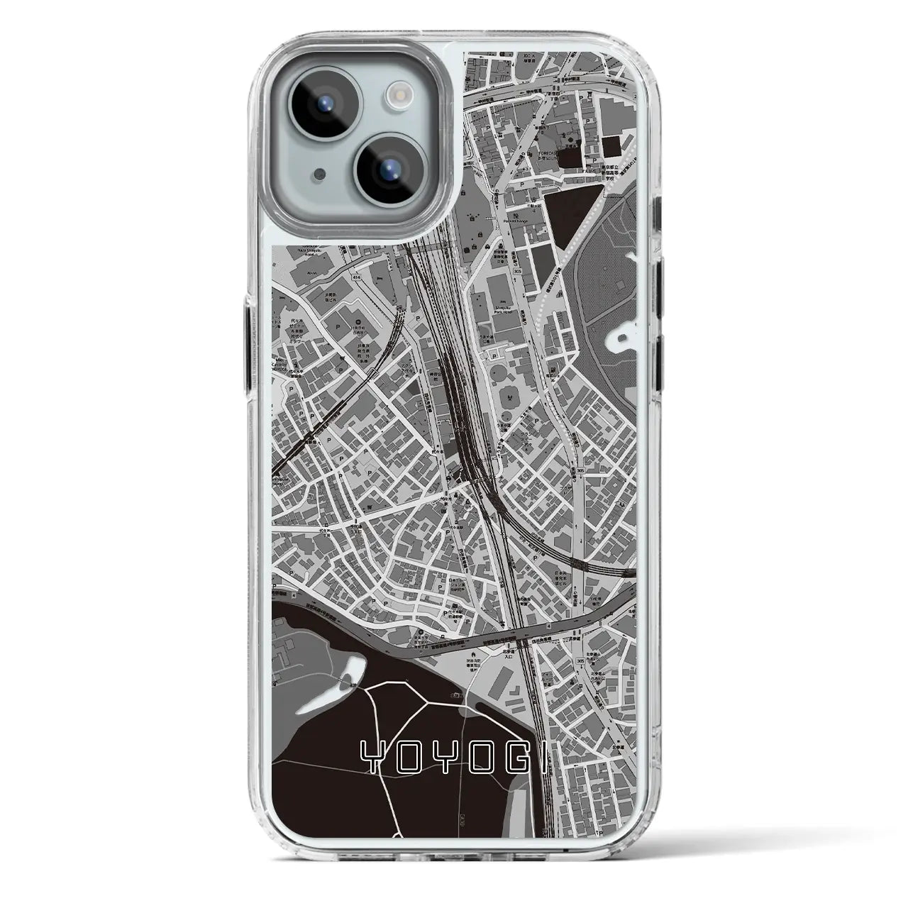 【代々木2(東京都)】地図柄iPhoneケース(MagSafeタイプ)