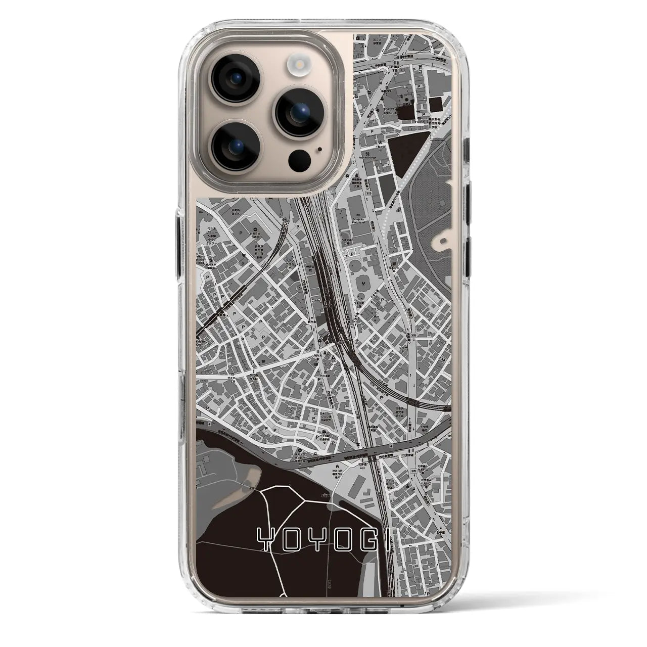 【代々木2(東京都)】地図柄iPhoneケース(MagSafeタイプ)