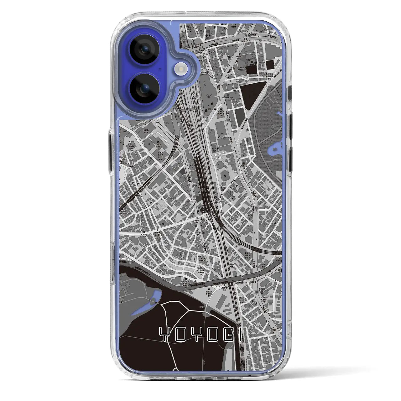 【代々木2(東京都)】地図柄iPhoneケース(MagSafeタイプ)
