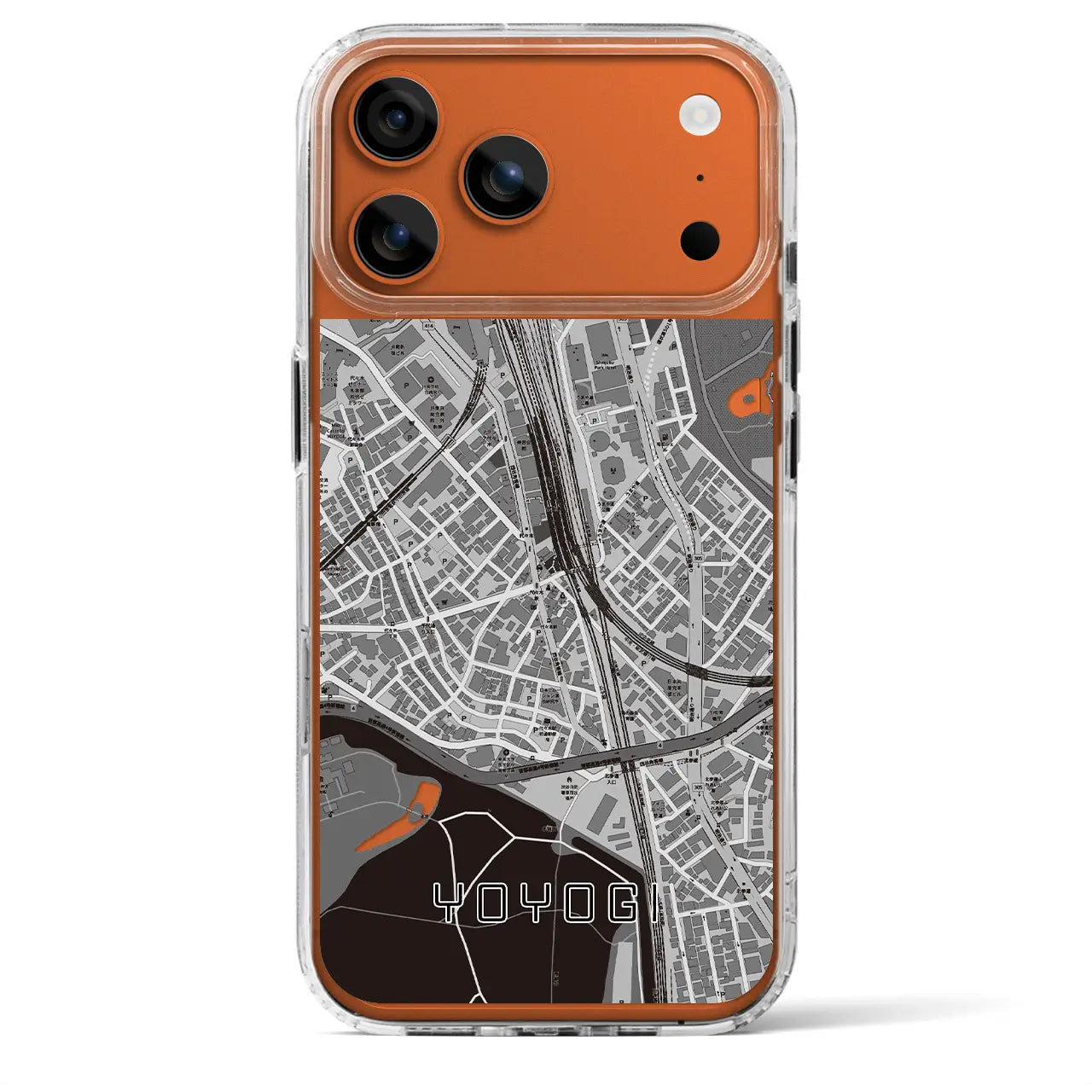 【代々木2(東京都)】地図柄iPhoneケース(MagSafeタイプ)