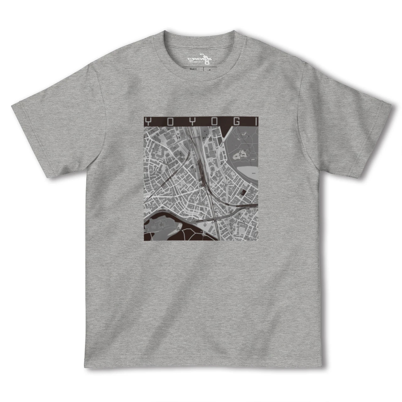 【代々木2(東京都)】地図柄ヘビーウェイトTシャツ