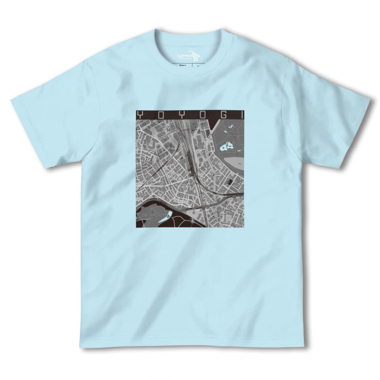 【代々木2(東京都)】地図柄ヘビーウェイトTシャツ