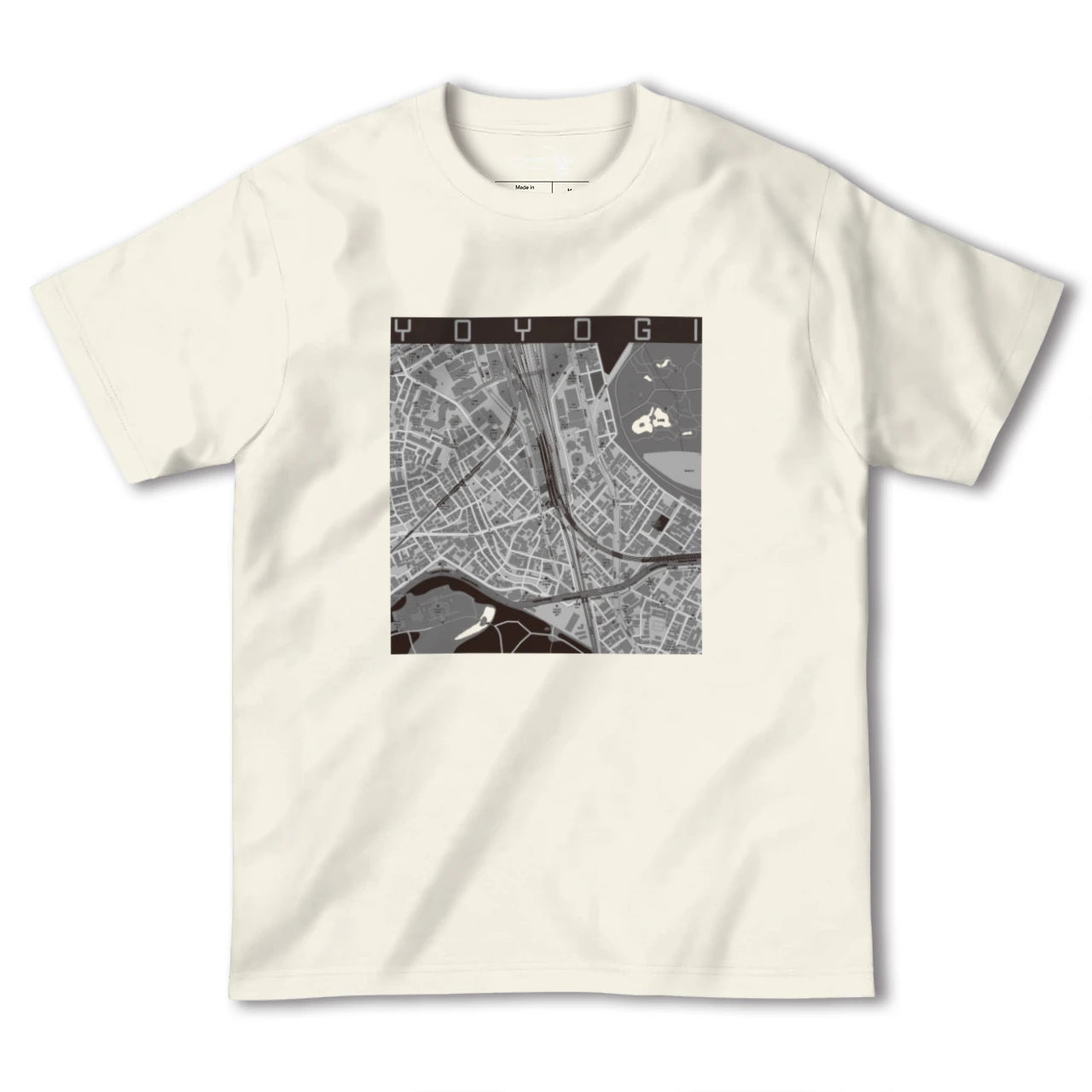 【代々木2(東京都)】地図柄ヘビーウェイトTシャツ