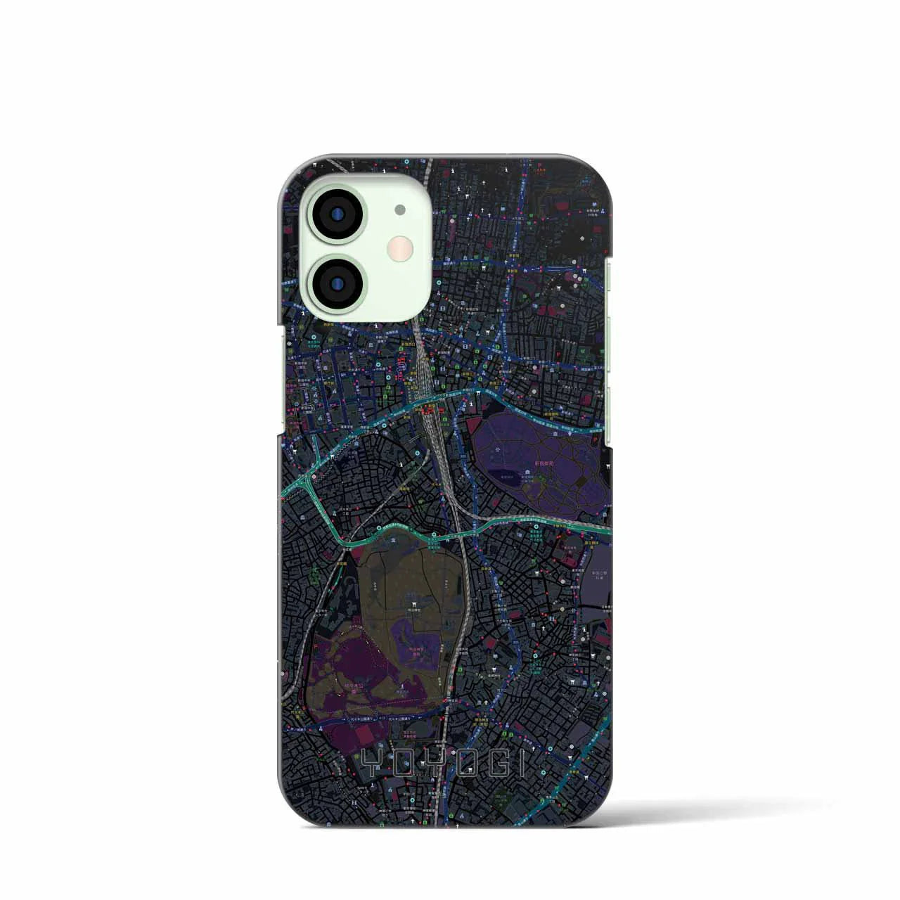 【代々木(東京都)】地図柄iPhoneケース(バックカバータイプ)
