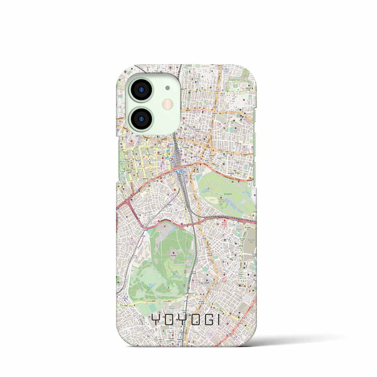 【代々木(東京都)】地図柄iPhoneケース(バックカバータイプ)