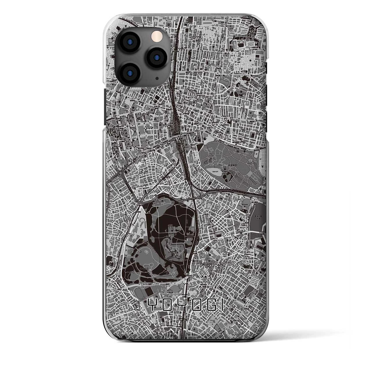 【代々木(東京都)】地図柄iPhoneケース(クリアタイプ)