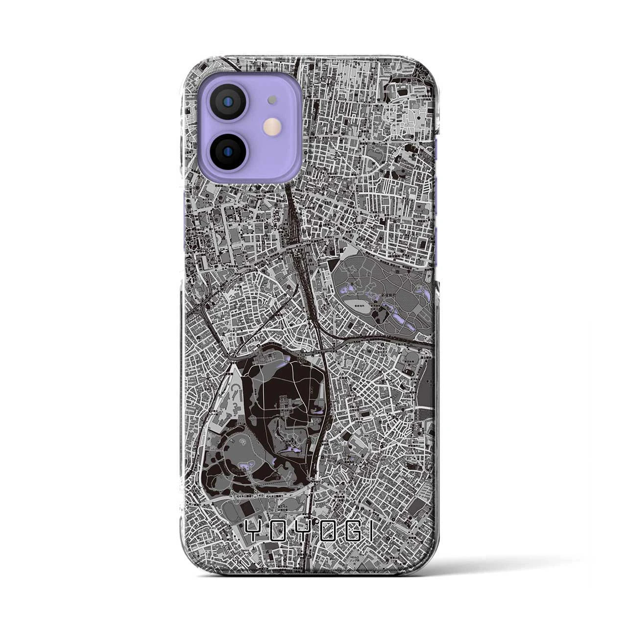 【代々木(東京都)】地図柄iPhoneケース(クリアタイプ)