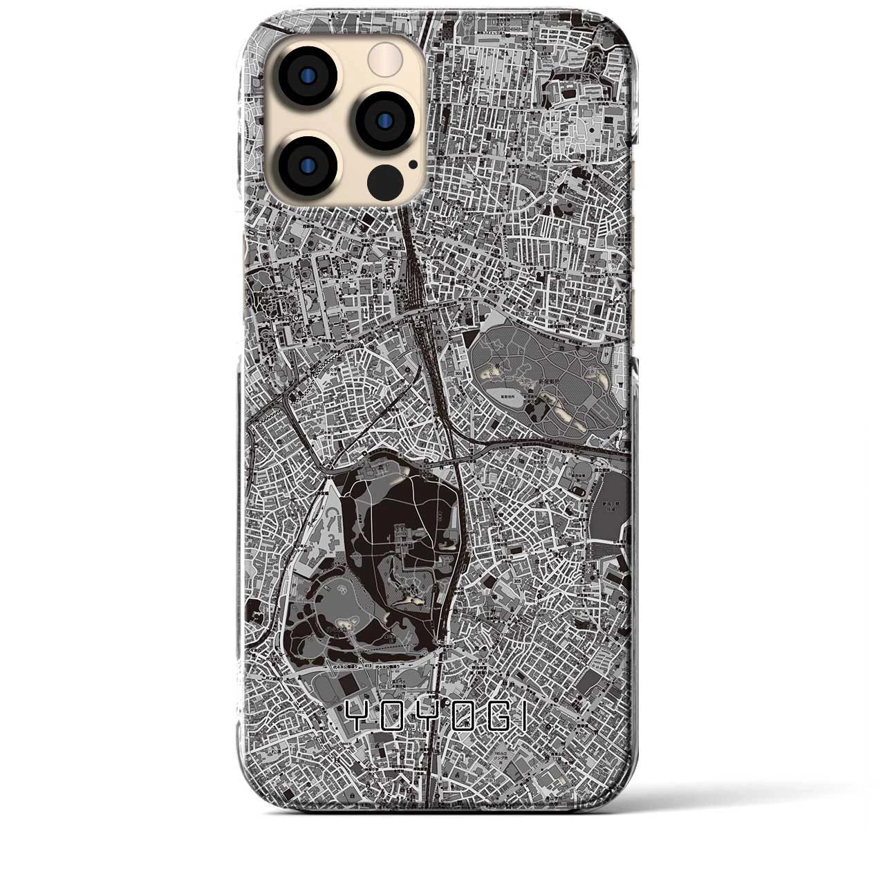 【代々木(東京都)】地図柄iPhoneケース(クリアタイプ)