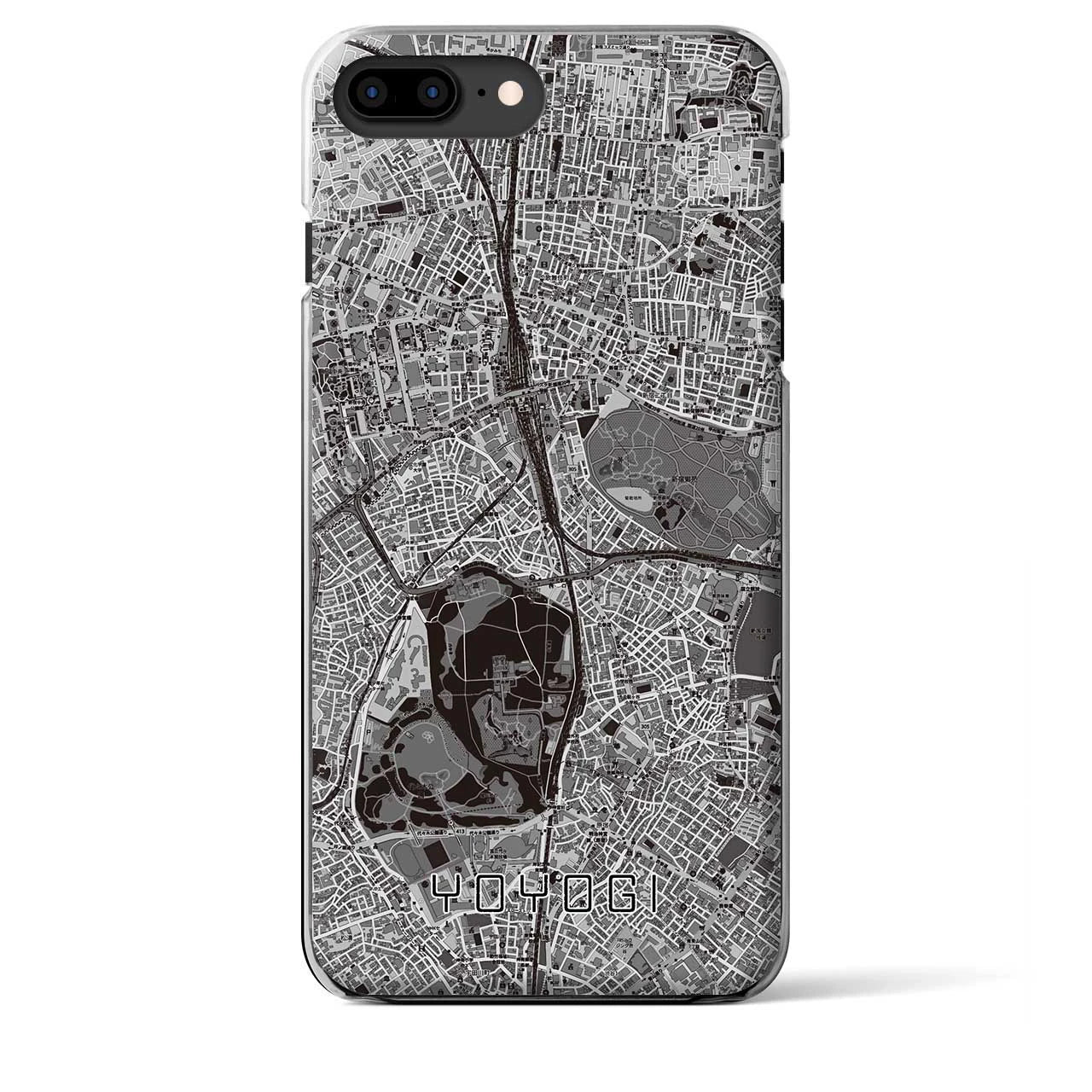 【代々木(東京都)】地図柄iPhoneケース(クリアタイプ)