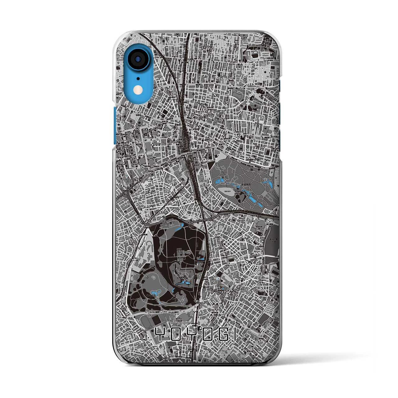 【代々木(東京都)】地図柄iPhoneケース(クリアタイプ)