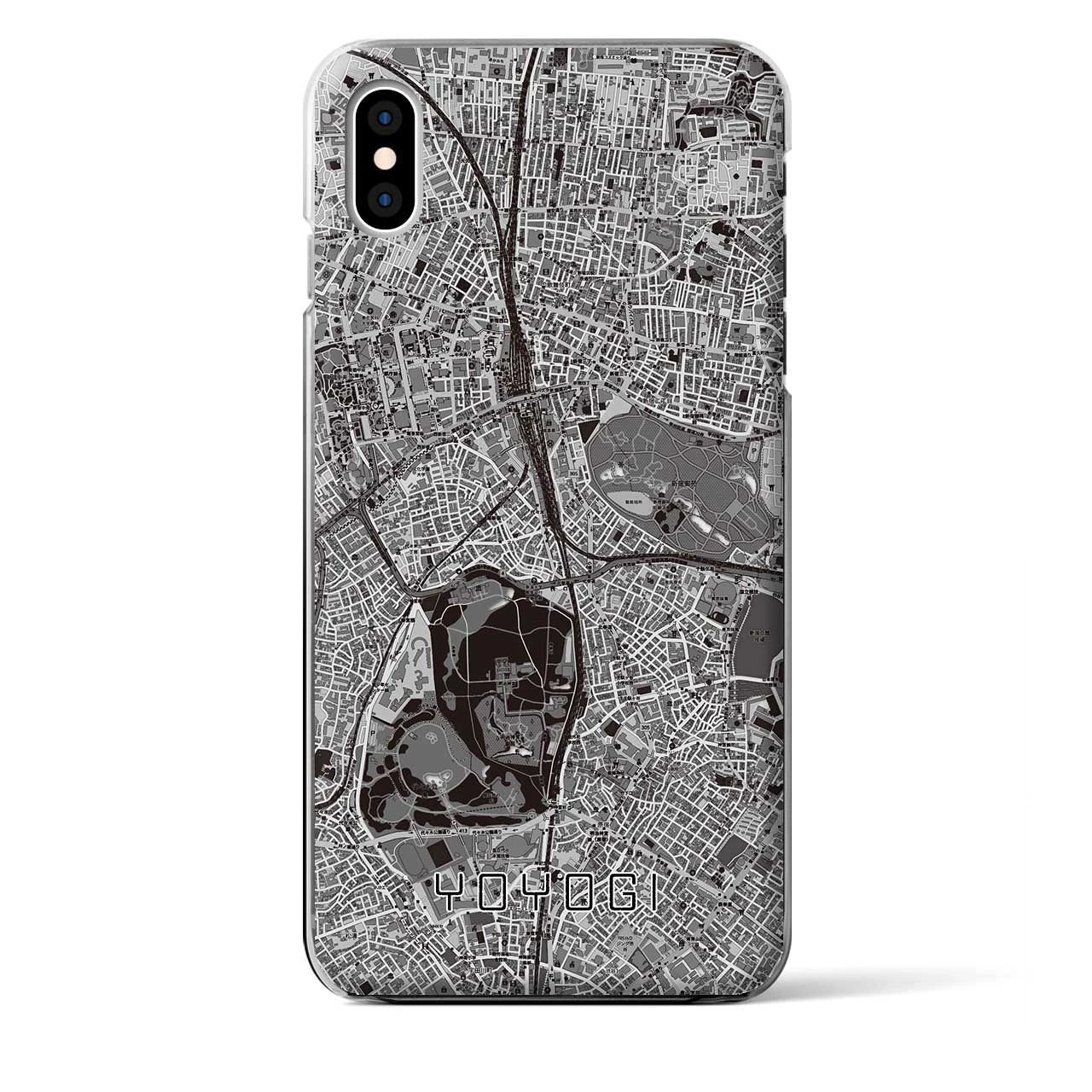 【代々木(東京都)】地図柄iPhoneケース(クリアタイプ)