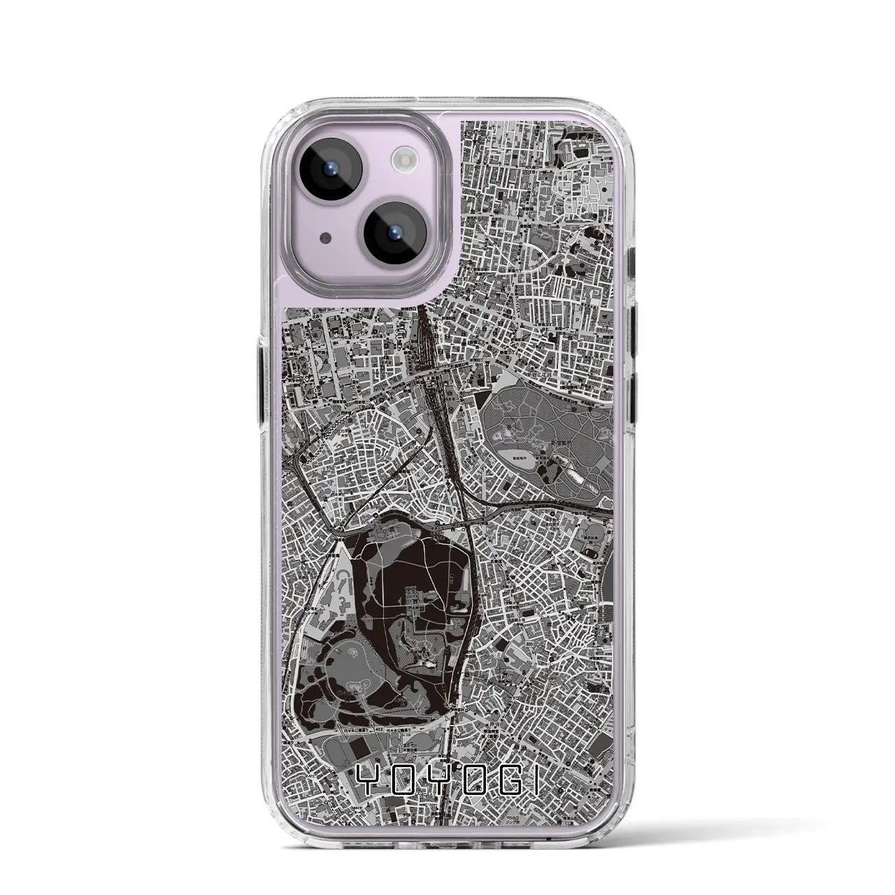 【代々木(東京都)】地図柄iPhoneケース(MagSafeタイプ)