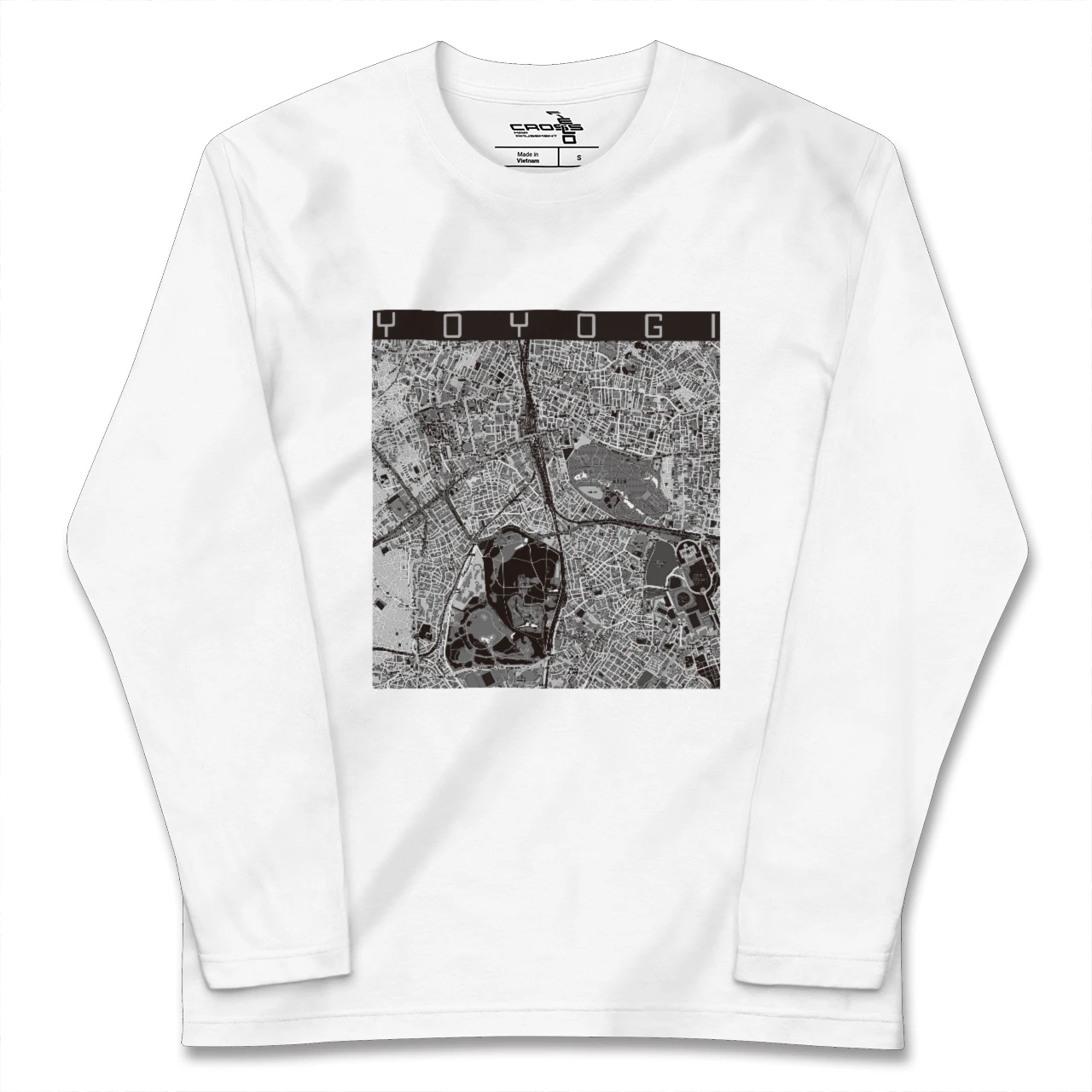 【代々木(東京都)】地図柄ロングスリーブTシャツ