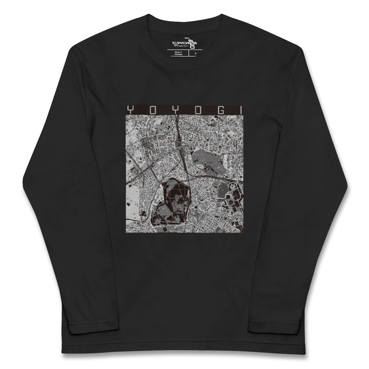 【代々木(東京都)】地図柄ロングスリーブTシャツ