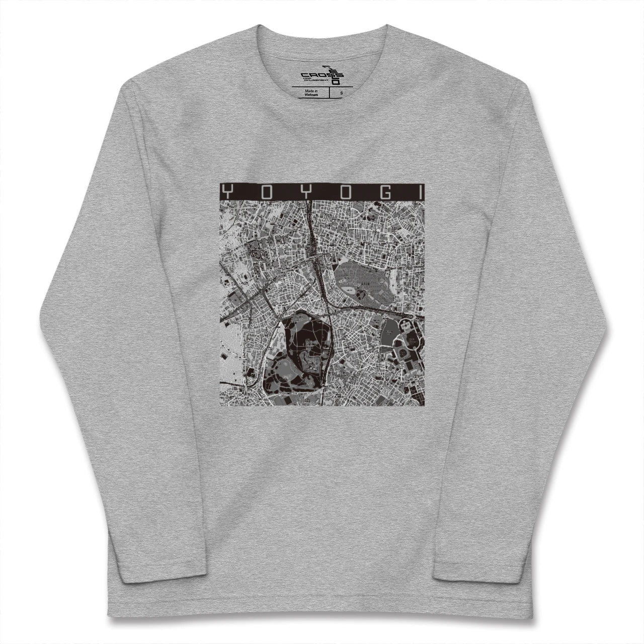 【代々木(東京都)】地図柄ロングスリーブTシャツ