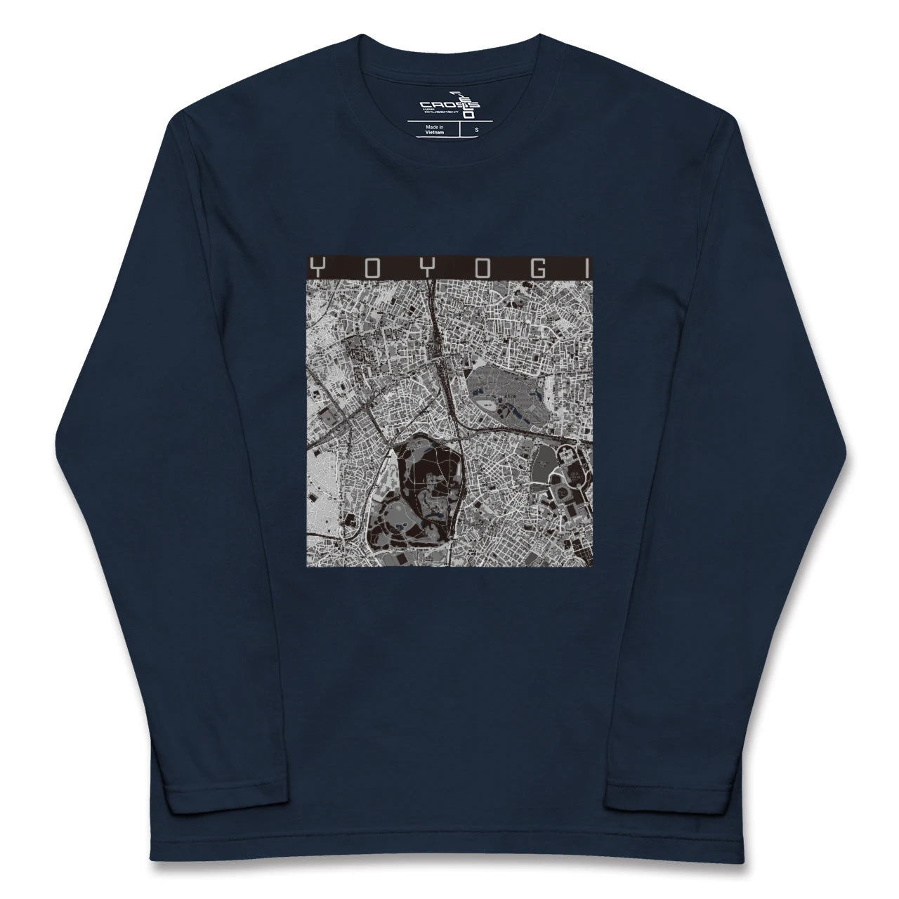 【代々木(東京都)】地図柄ロングスリーブTシャツ