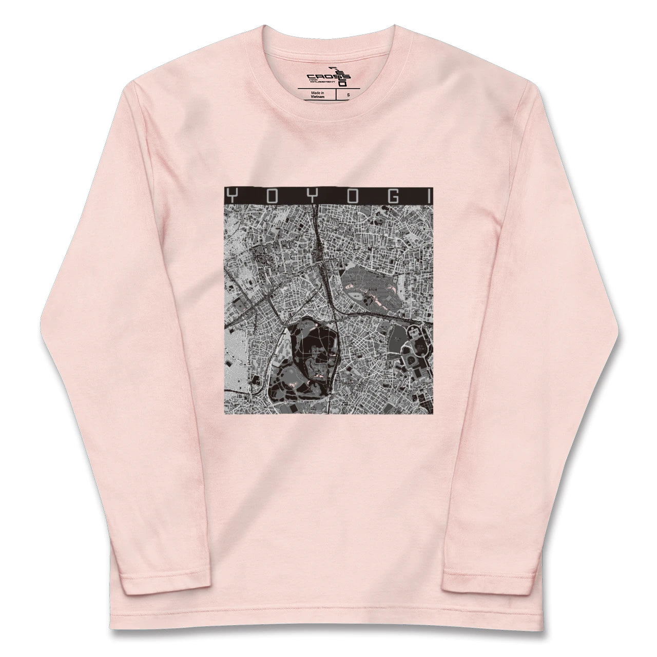 【代々木(東京都)】地図柄ロングスリーブTシャツ