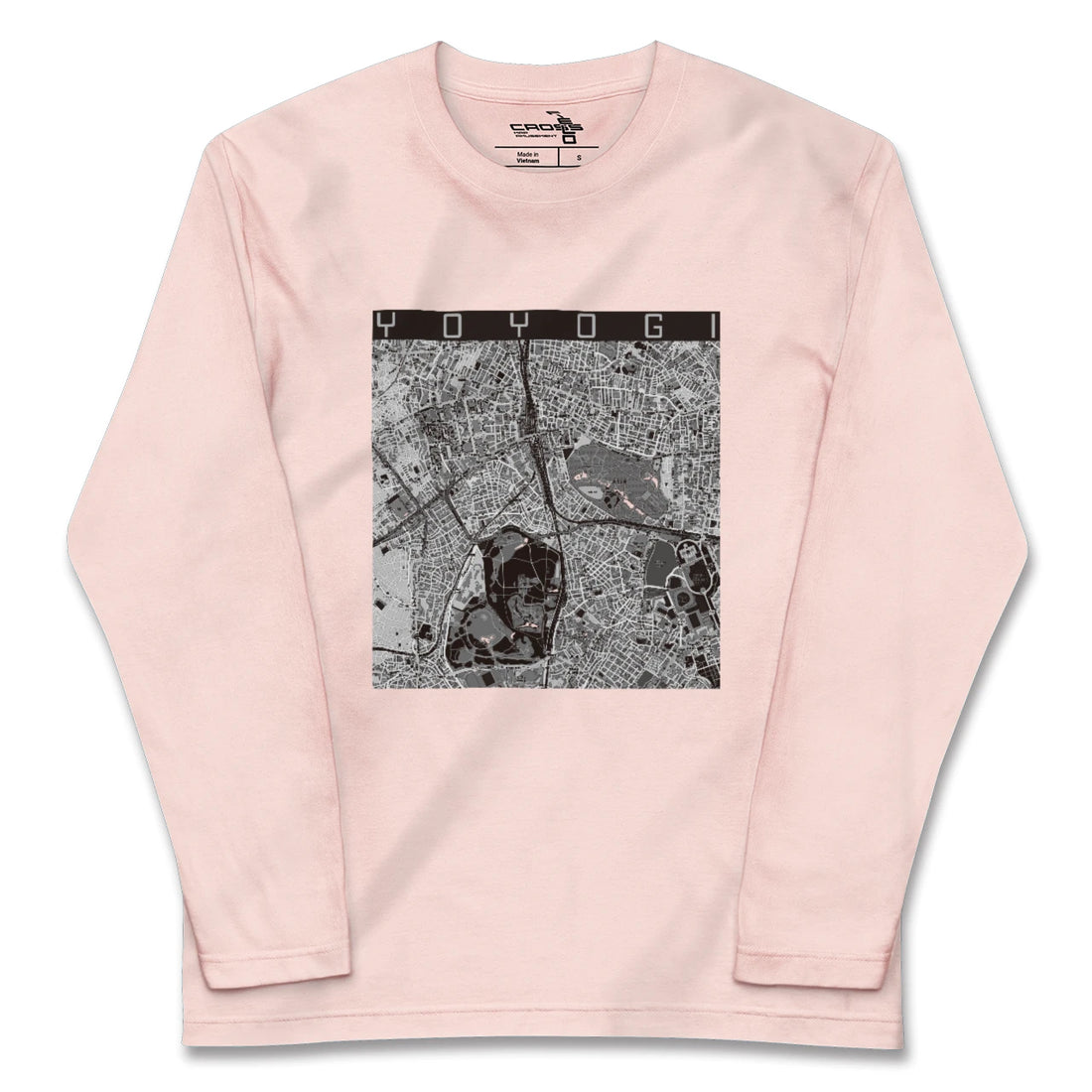 【代々木(東京都)】地図柄ロングスリーブTシャツ
