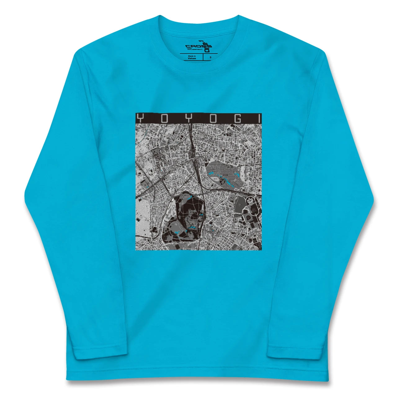 【代々木(東京都)】地図柄ロングスリーブTシャツ