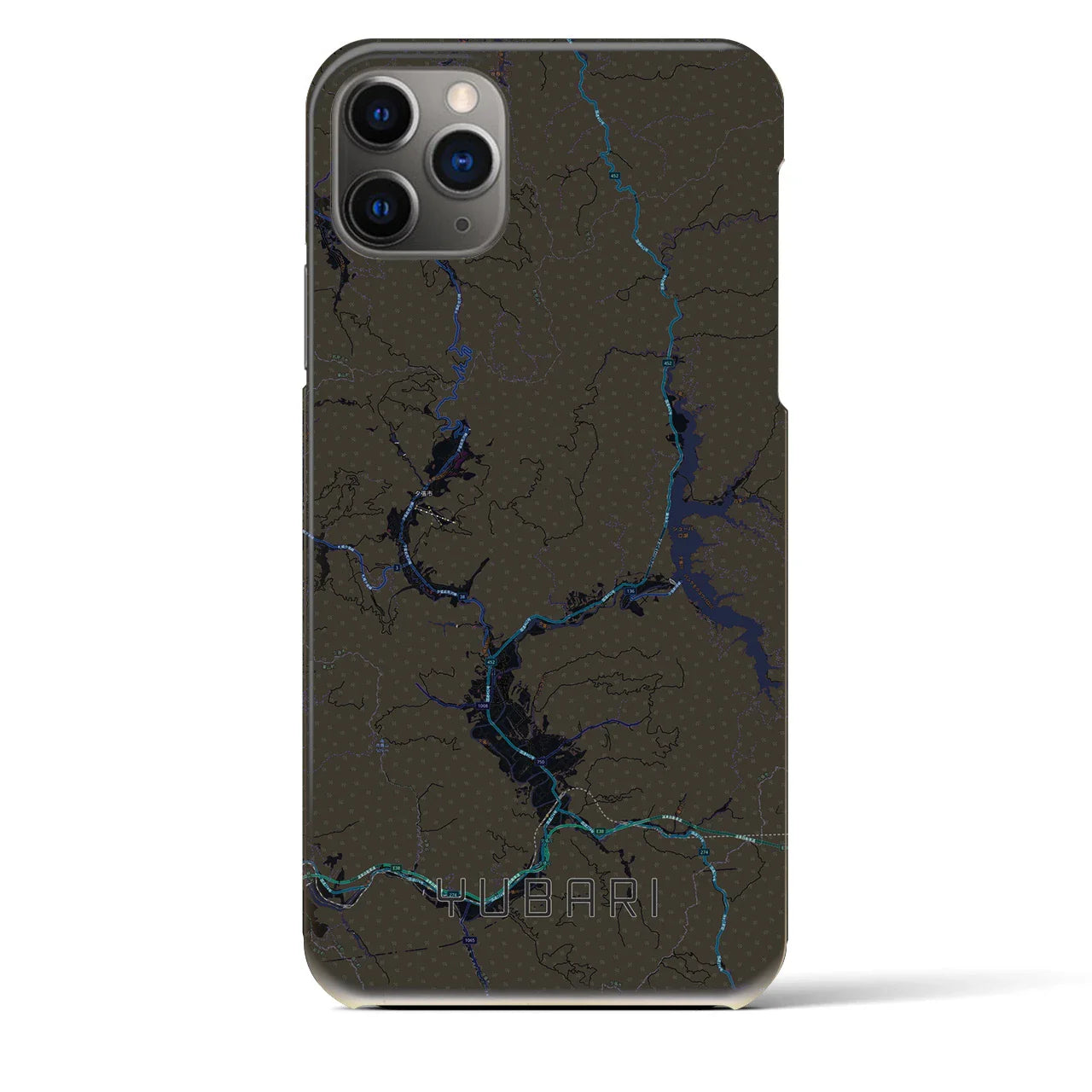 【夕張(北海道)】地図柄iPhoneケース(バックカバータイプ)