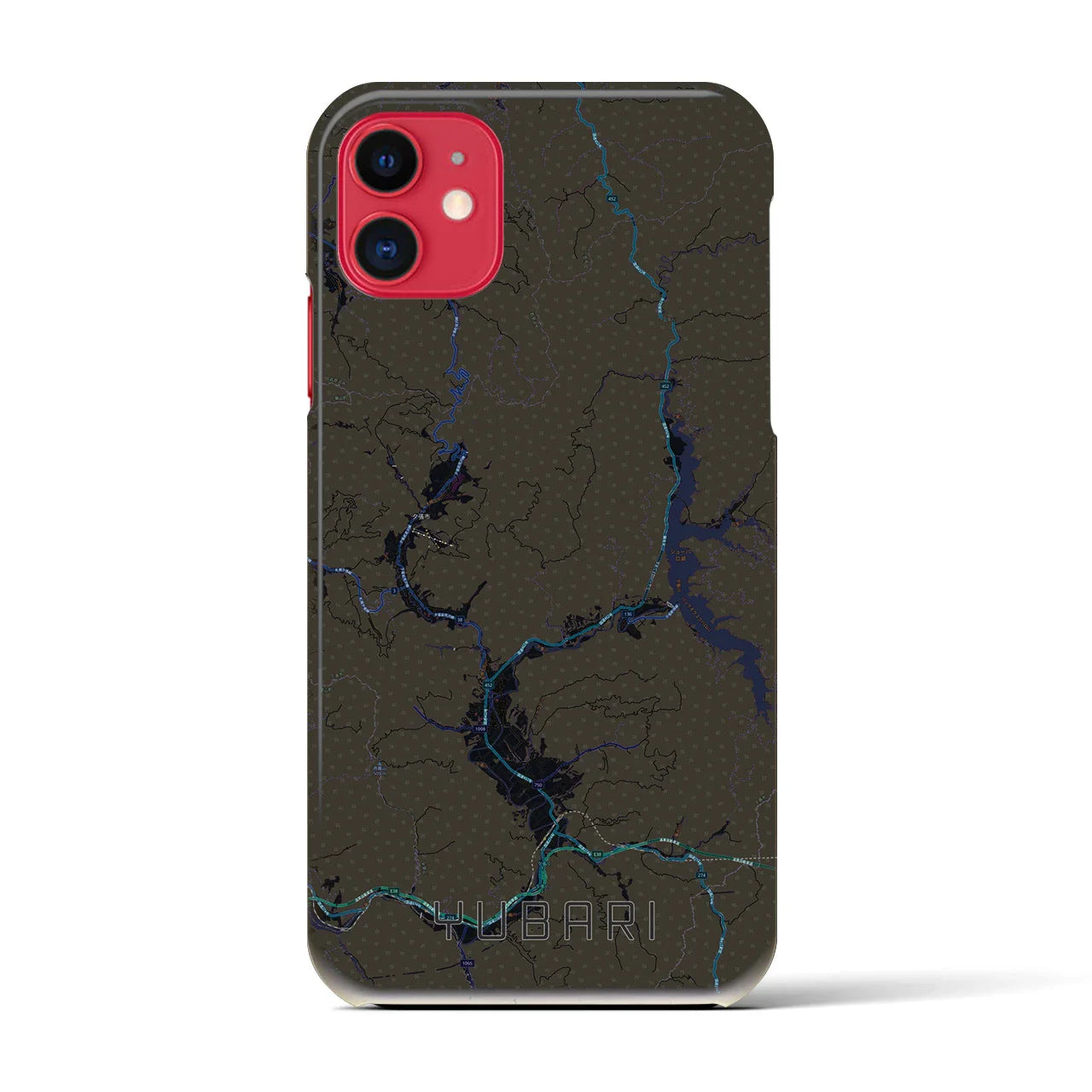 【夕張(北海道)】地図柄iPhoneケース(バックカバータイプ)