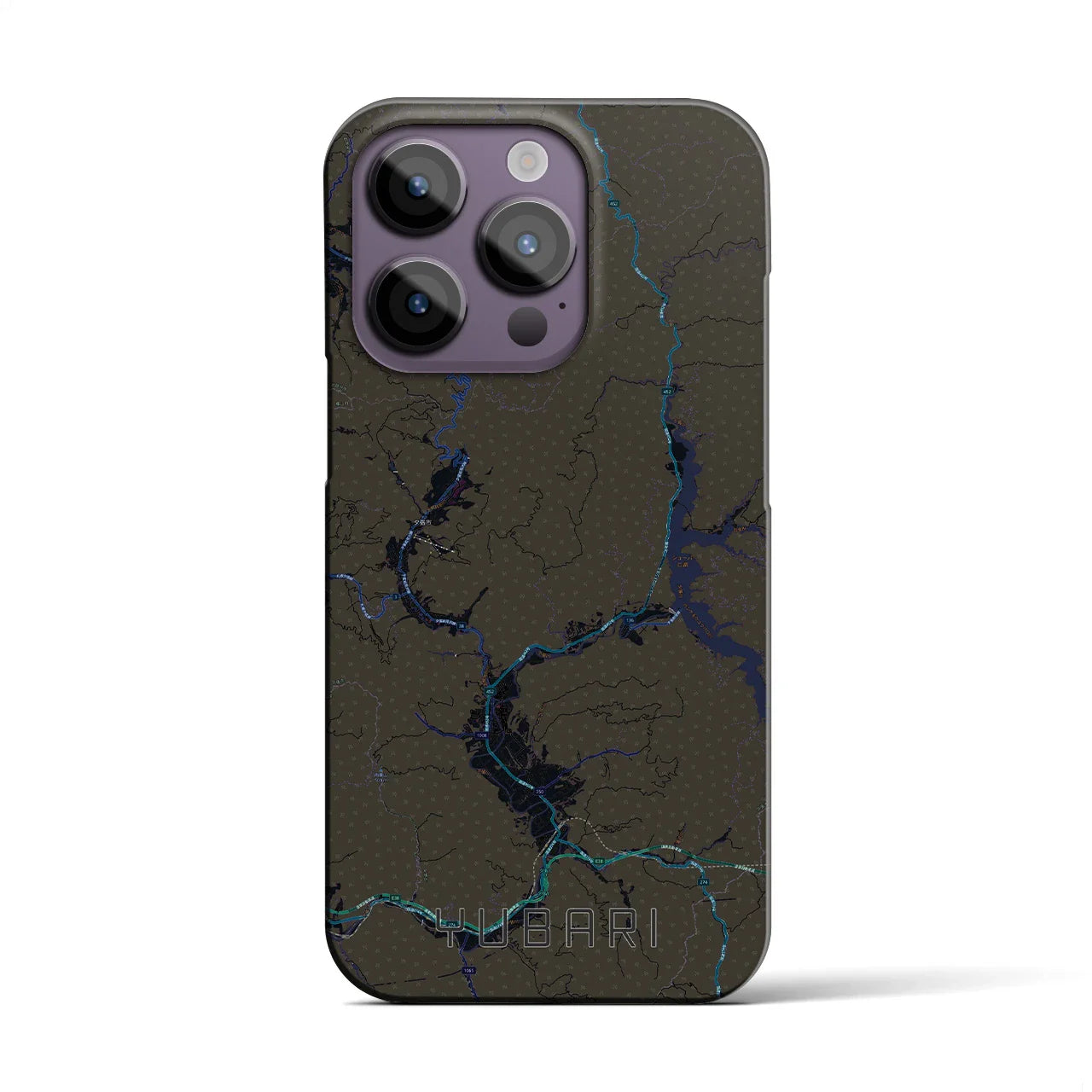 【夕張(北海道)】地図柄iPhoneケース(バックカバータイプ)