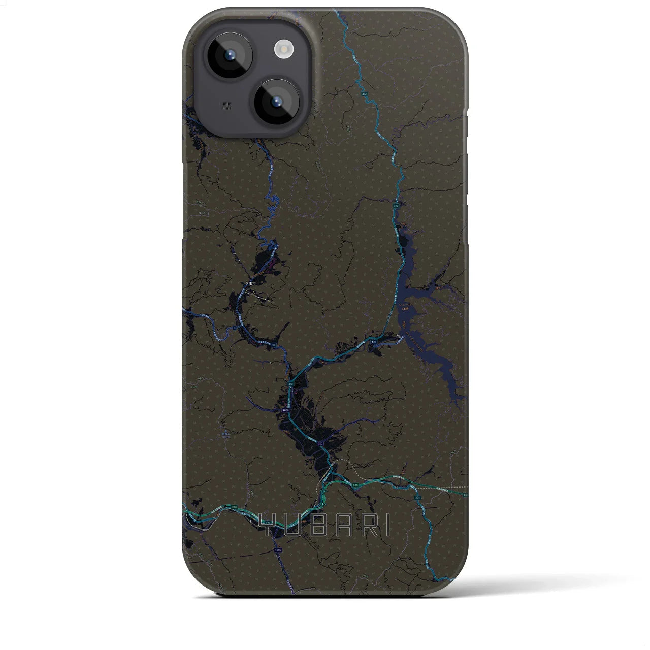 【夕張(北海道)】地図柄iPhoneケース(バックカバータイプ)