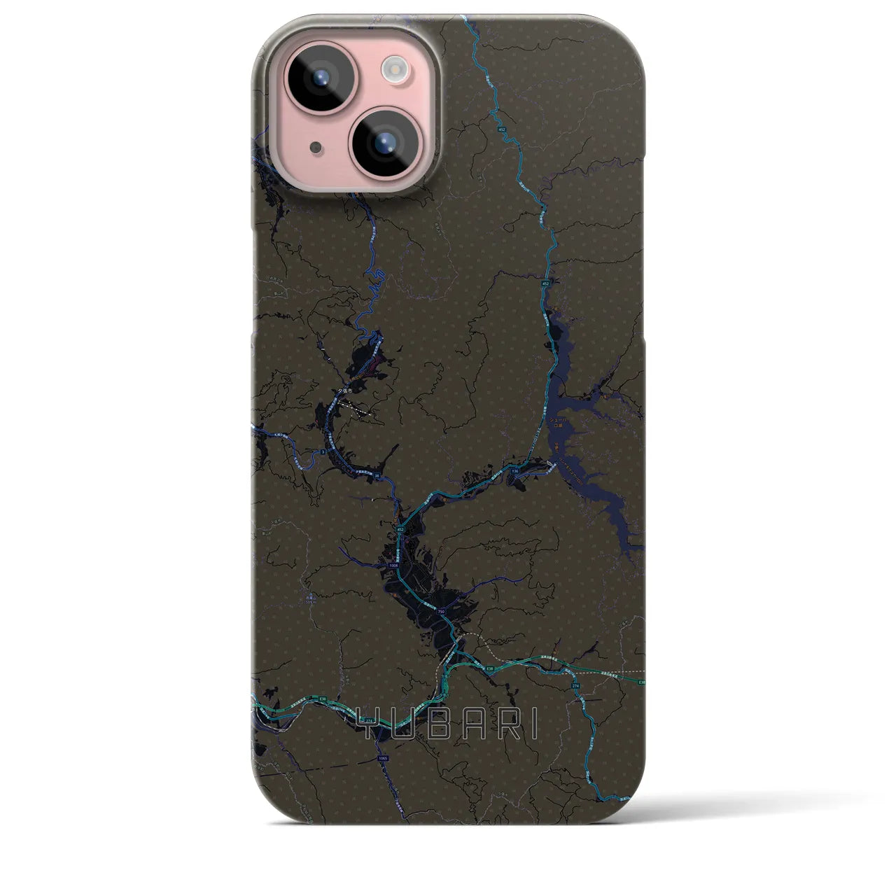 【夕張(北海道)】地図柄iPhoneケース(バックカバータイプ)