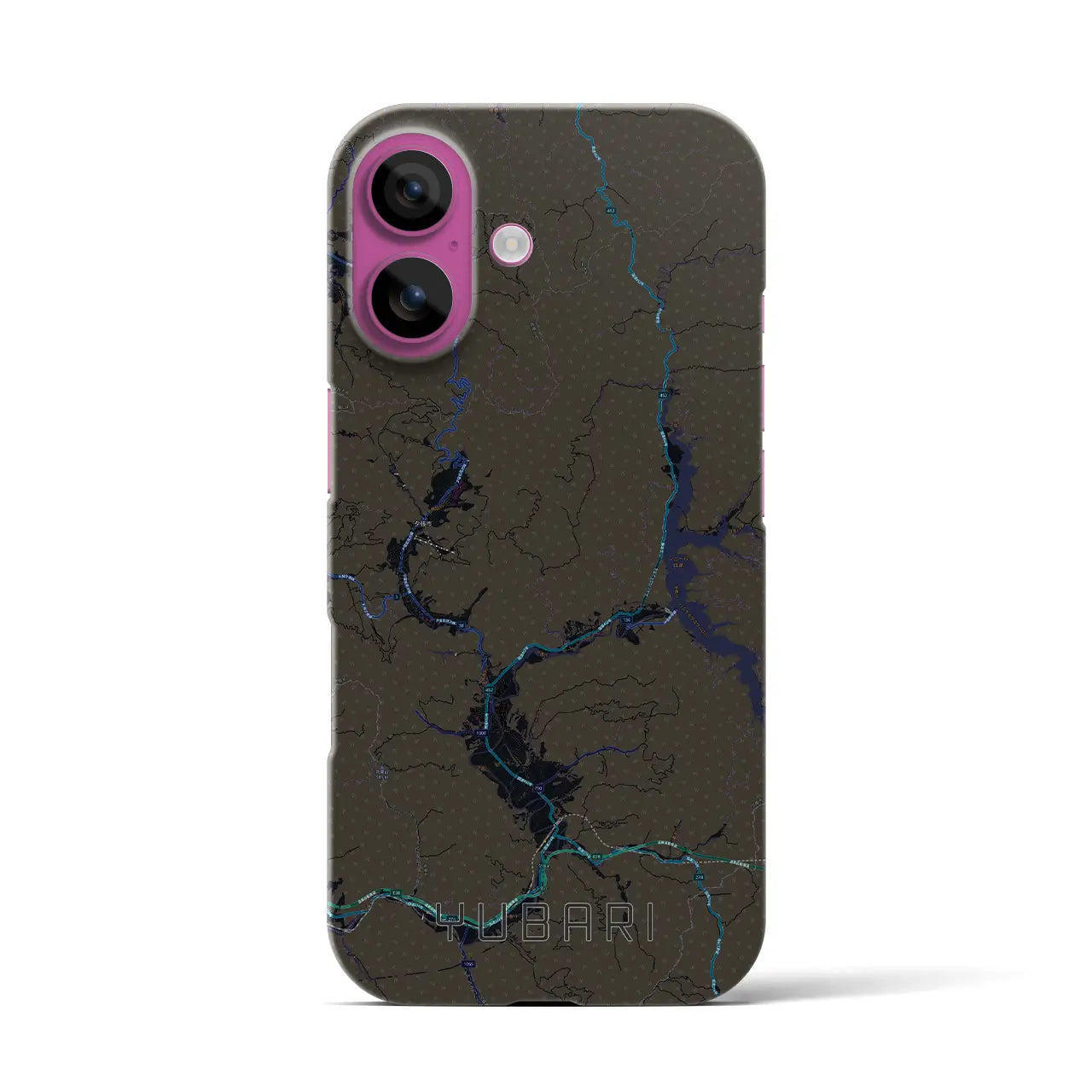 【夕張(北海道)】地図柄iPhoneケース(バックカバータイプ)
