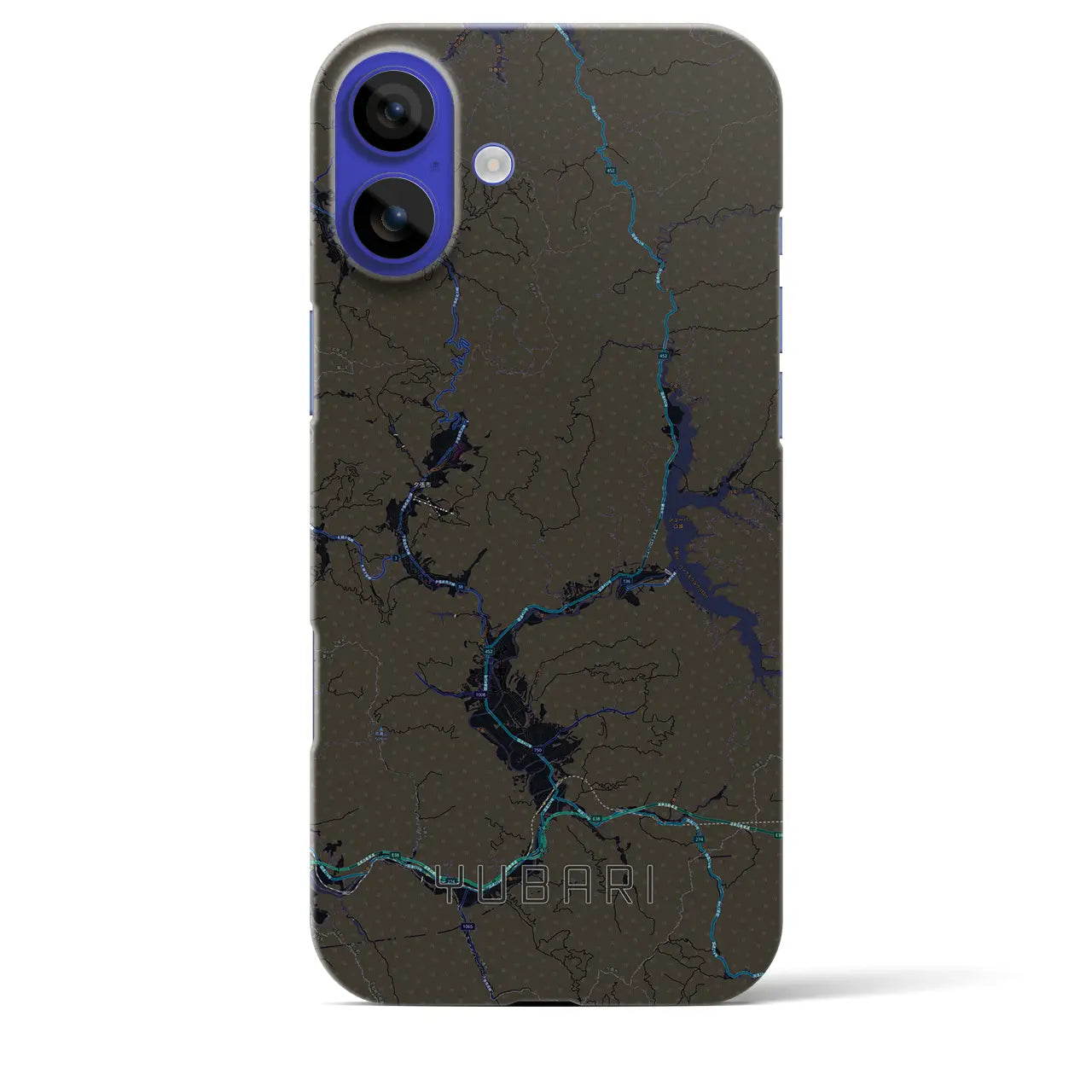 【夕張(北海道)】地図柄iPhoneケース(バックカバータイプ)