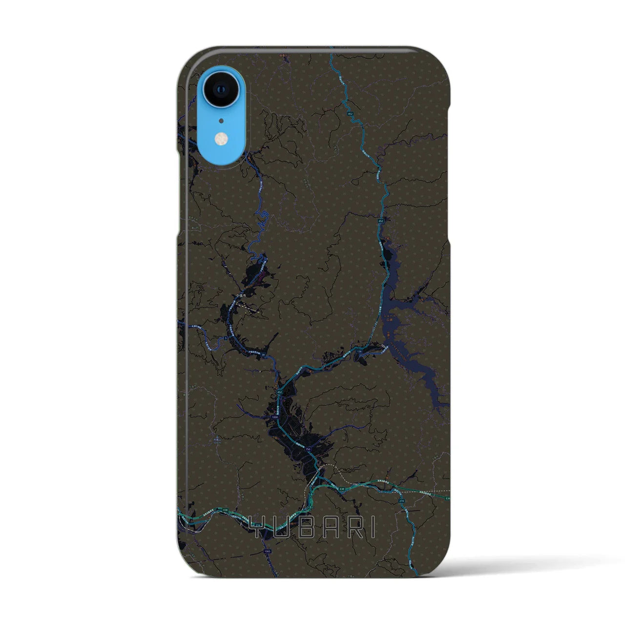【夕張(北海道)】地図柄iPhoneケース(バックカバータイプ)