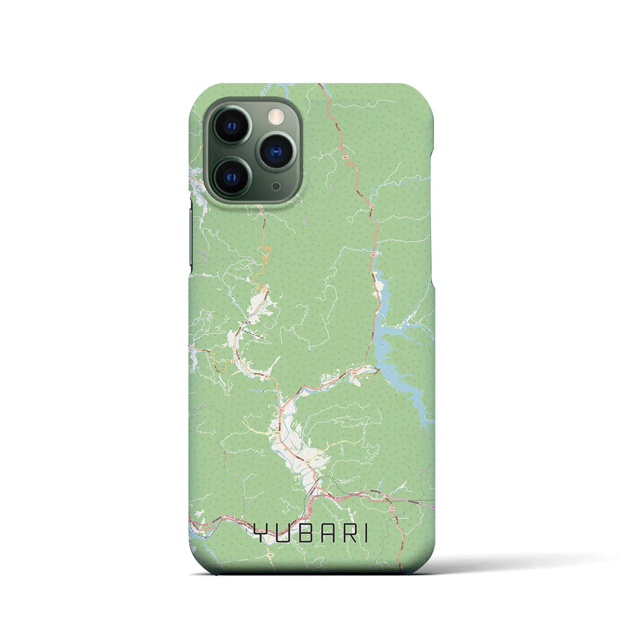 【夕張(北海道)】地図柄iPhoneケース(バックカバータイプ)