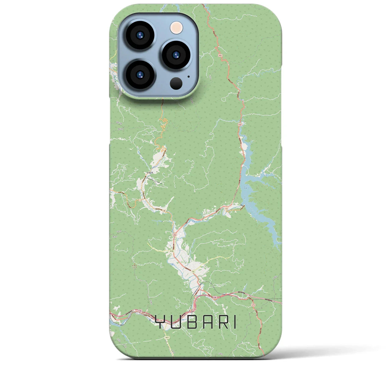 【夕張(北海道)】地図柄iPhoneケース(バックカバータイプ)