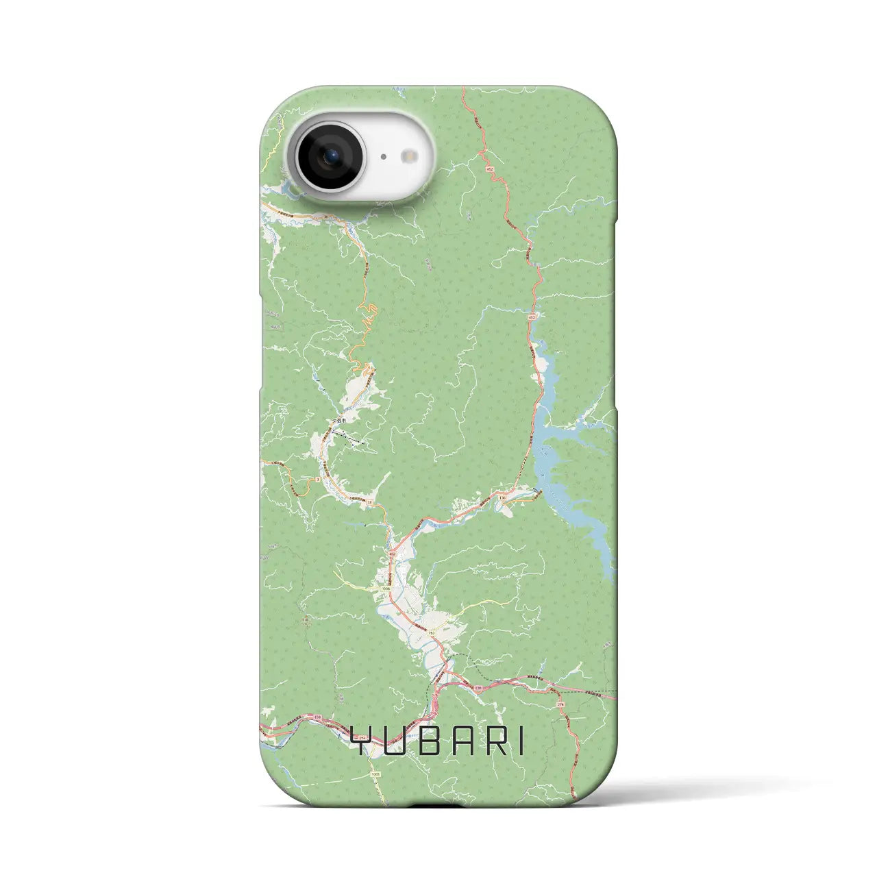 【夕張(北海道)】地図柄iPhoneケース(バックカバータイプ)