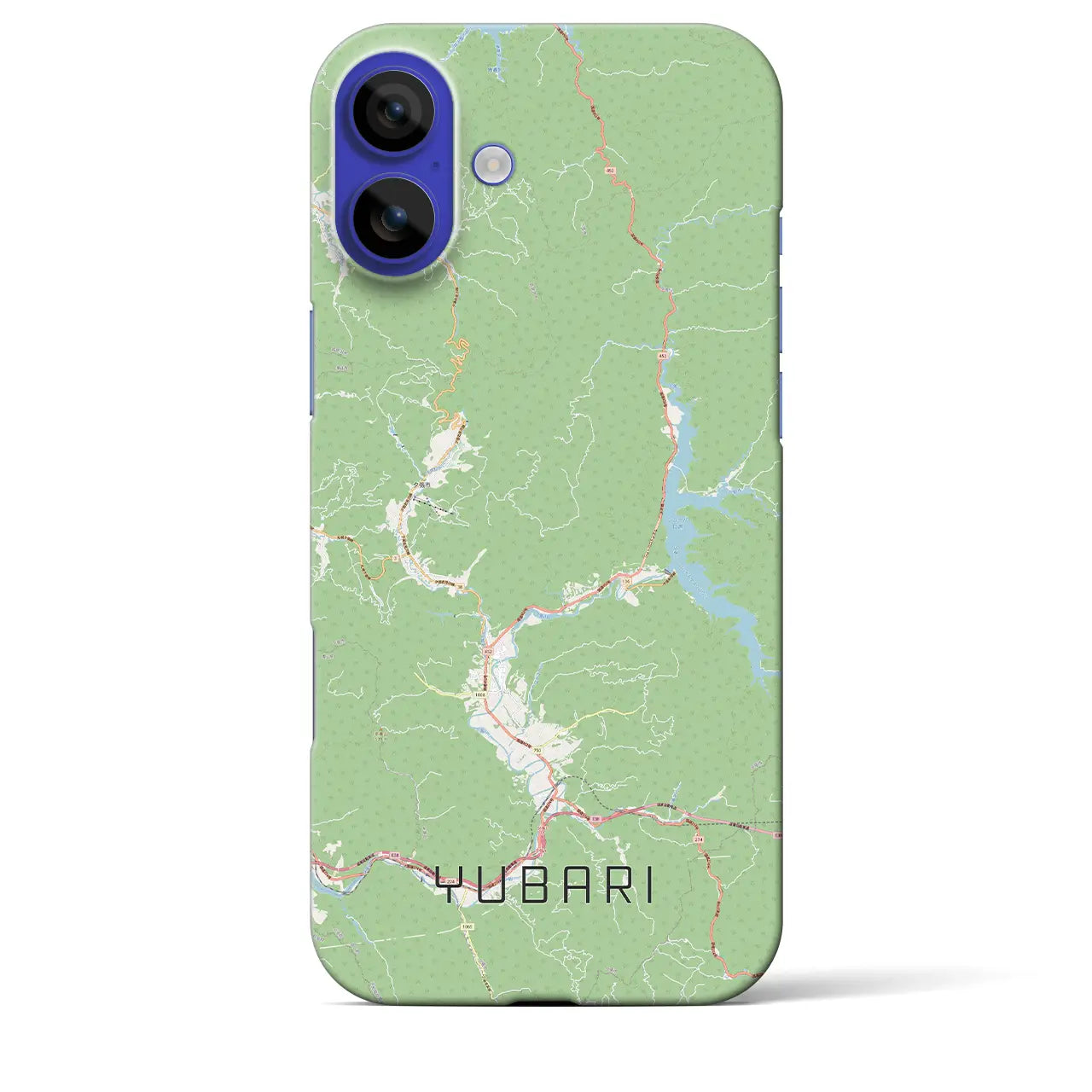 【夕張(北海道)】地図柄iPhoneケース(バックカバータイプ)ナチュラル・iPhone 16 Pro Max 用