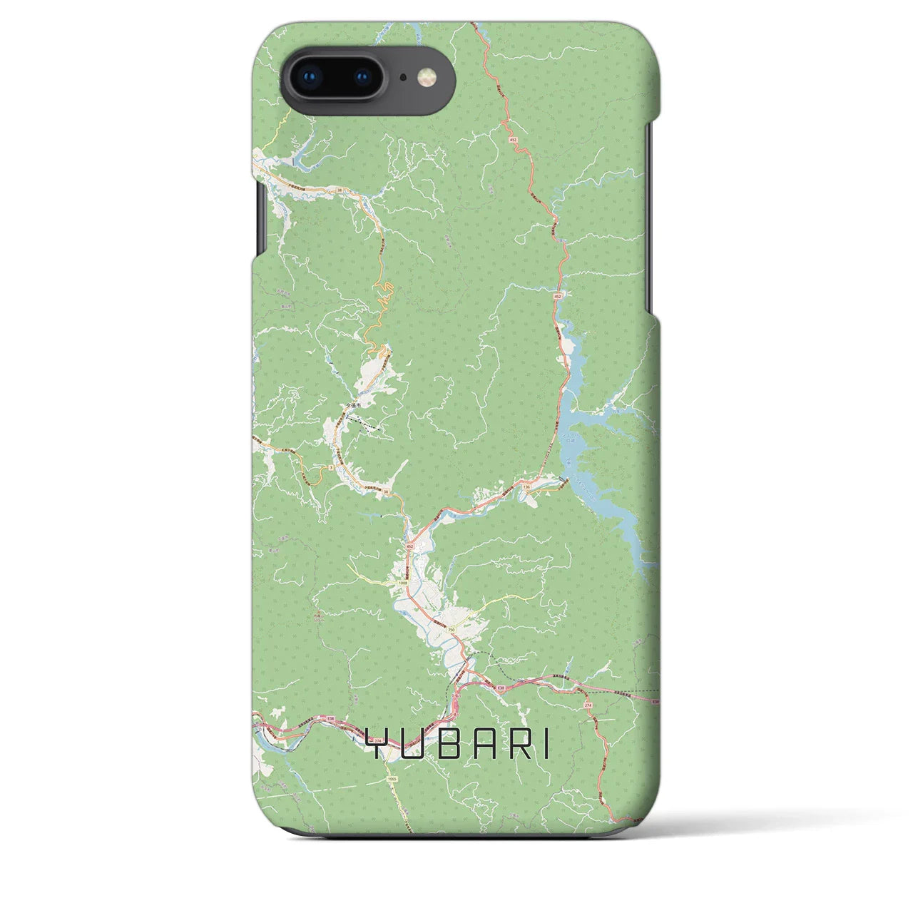 【夕張(北海道)】地図柄iPhoneケース(バックカバータイプ)
