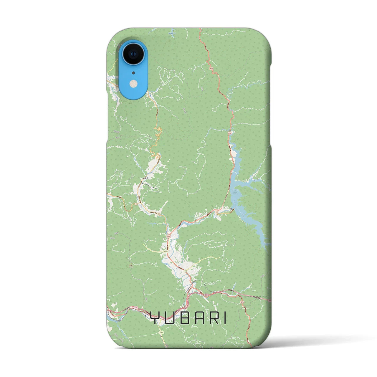【夕張(北海道)】地図柄iPhoneケース(バックカバータイプ)