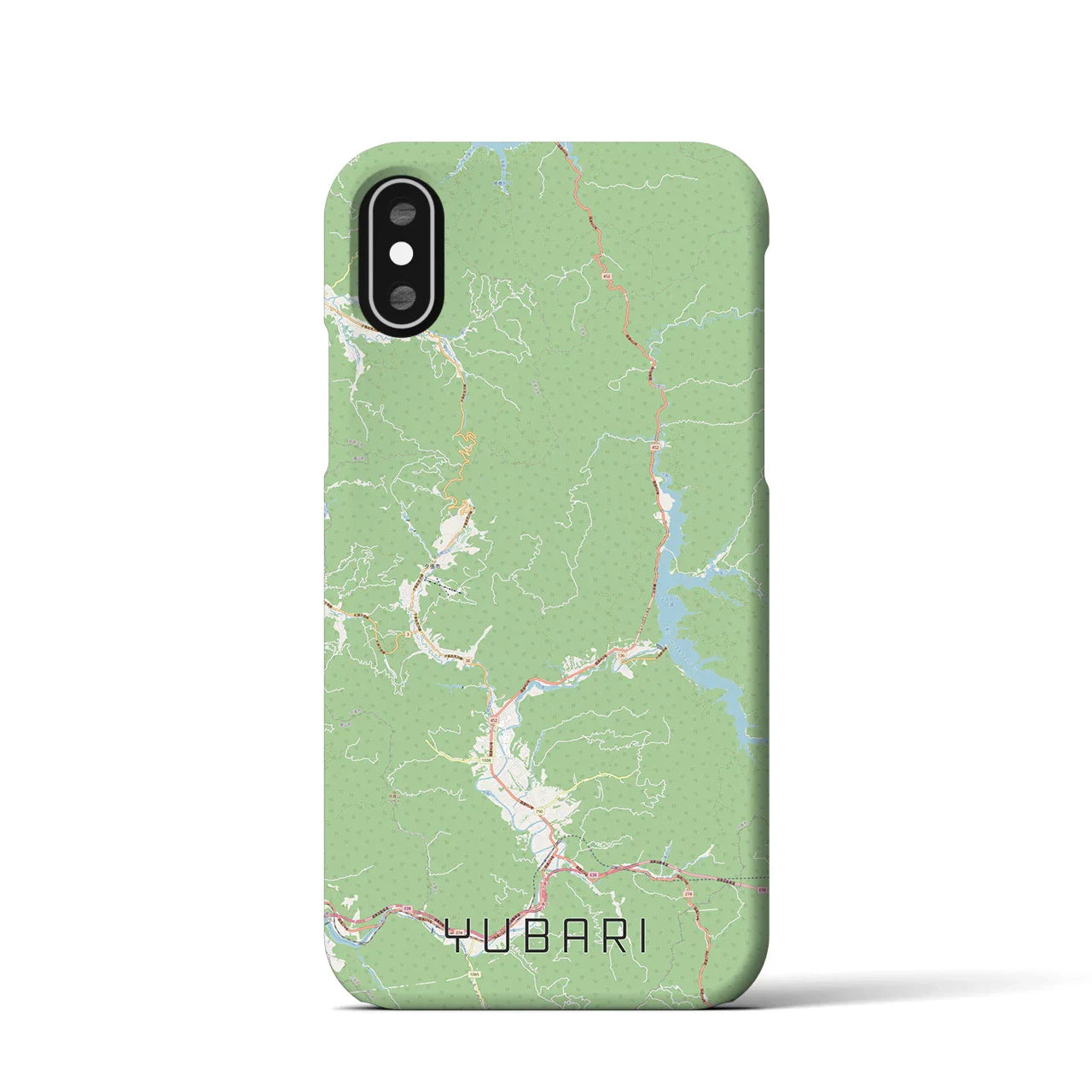 【夕張(北海道)】地図柄iPhoneケース(バックカバータイプ)